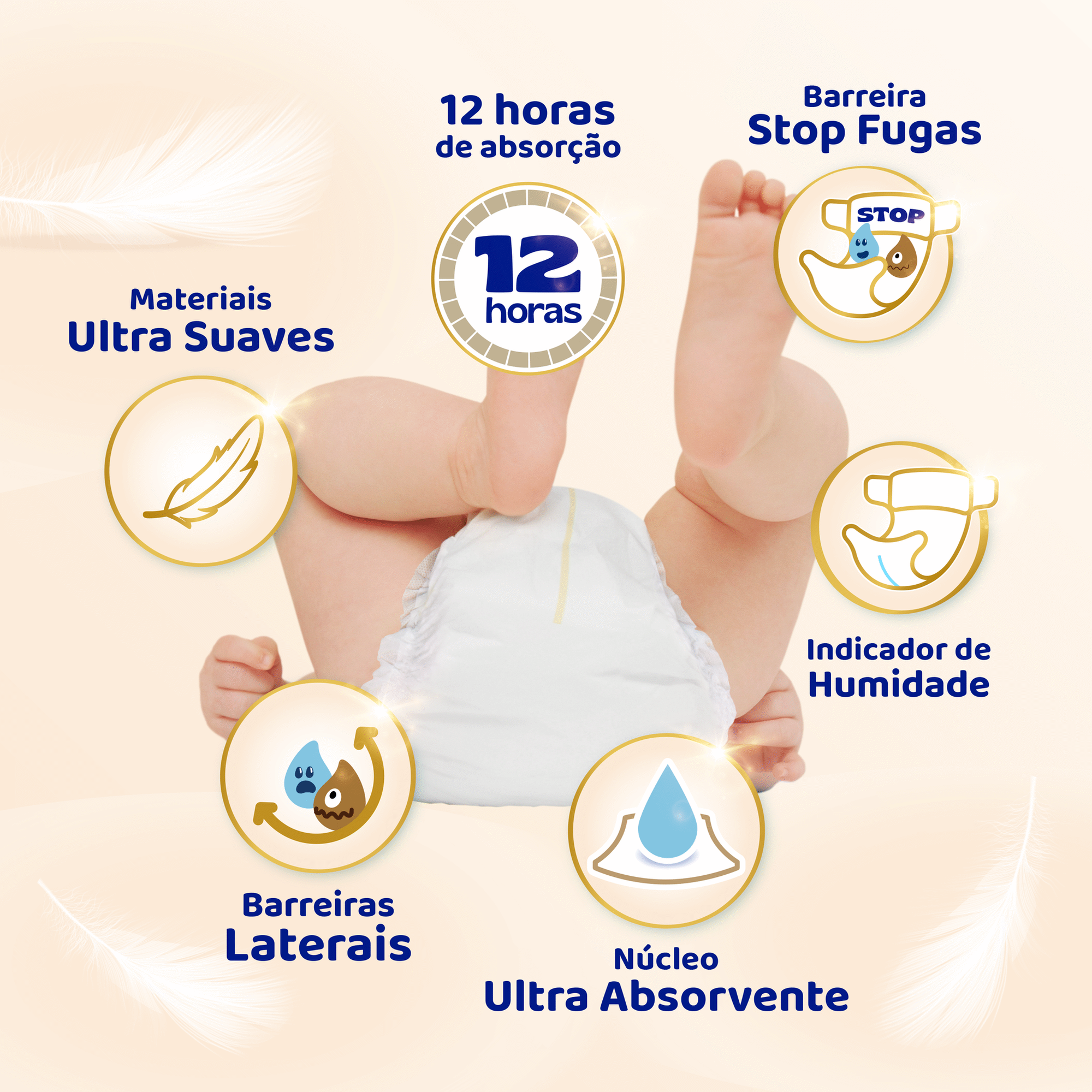 Fraldas Sensitive Extra 10-15kg T4+