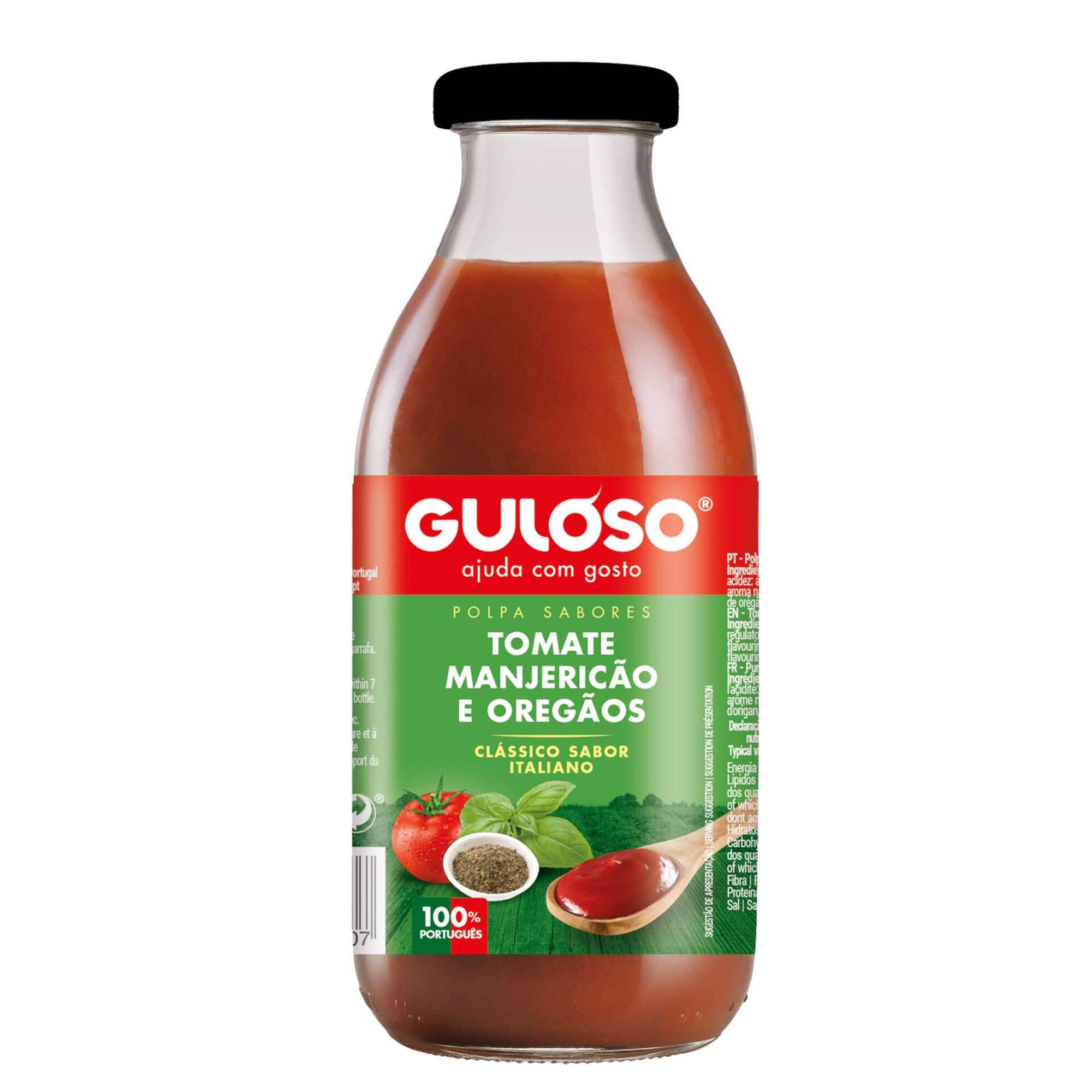 Polpa de Tomate com Manjericão e Oregãos
