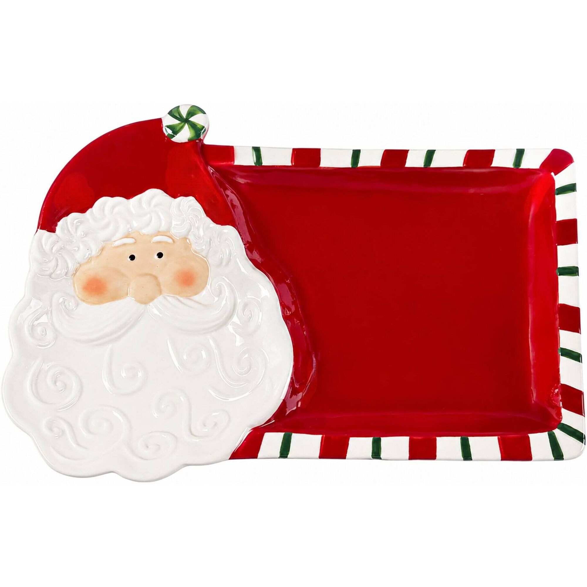 Prato Pai Natal Retangular Kasa