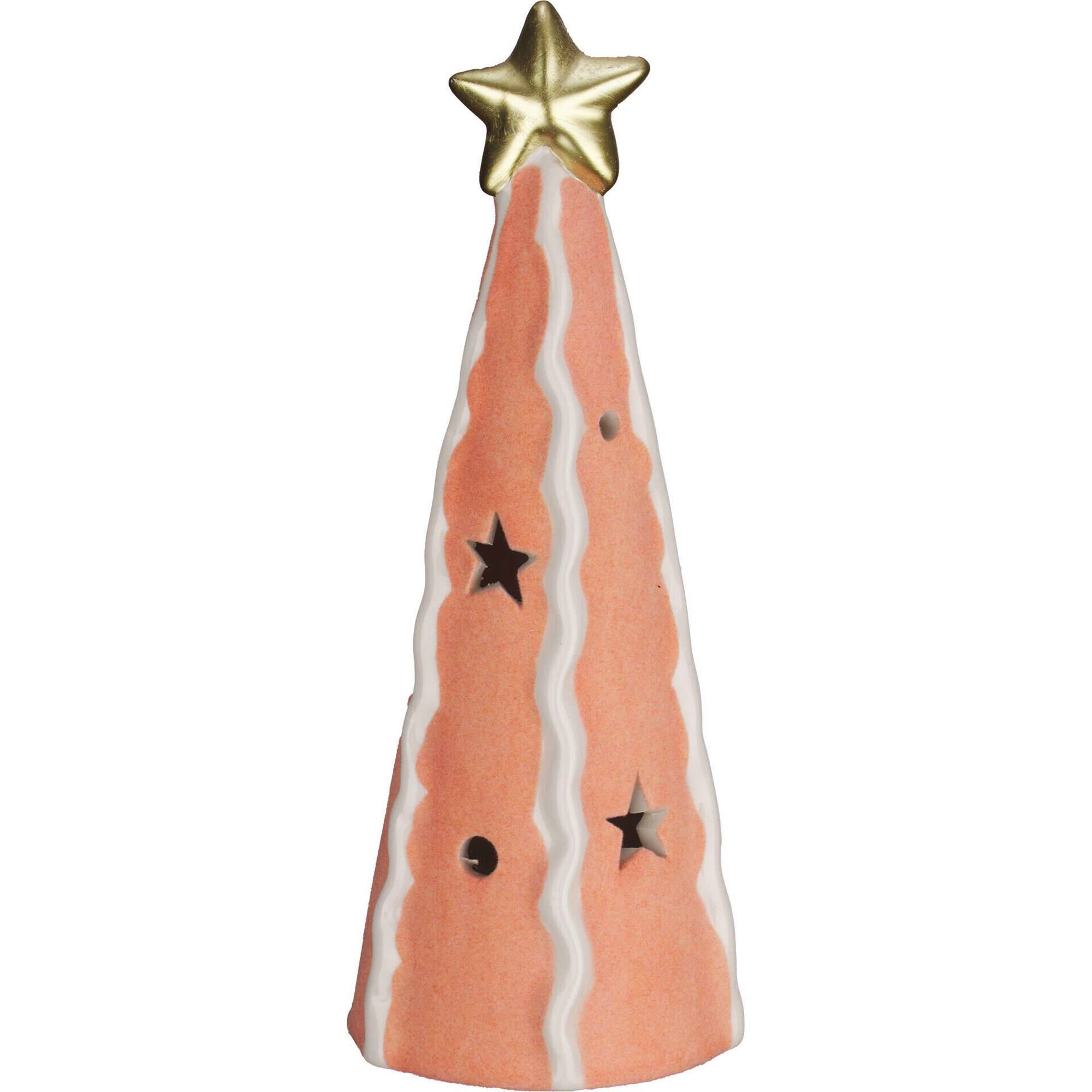 Árvore em Veludo 24cm Laranja