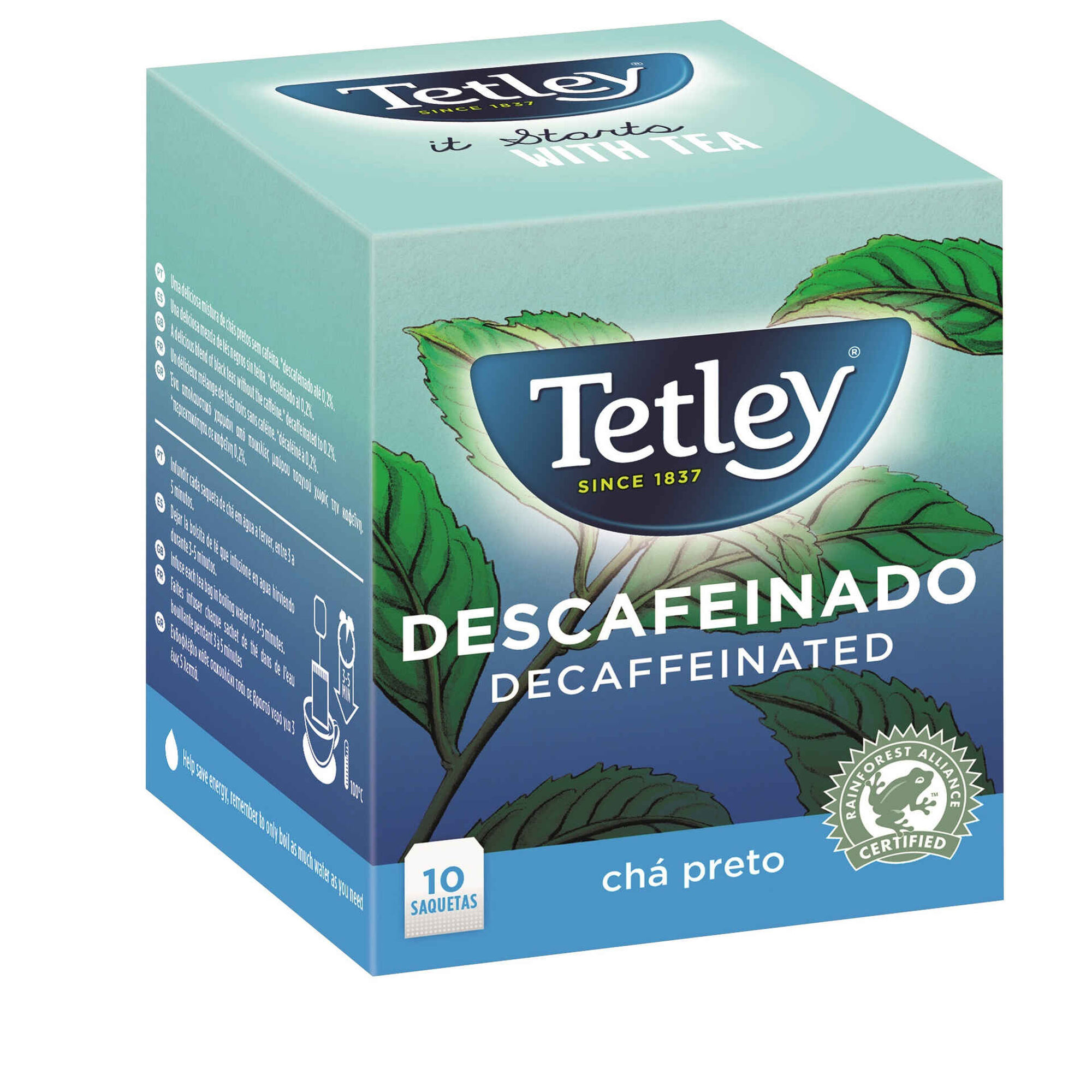 Chá Preto Descafeinado Saquetas