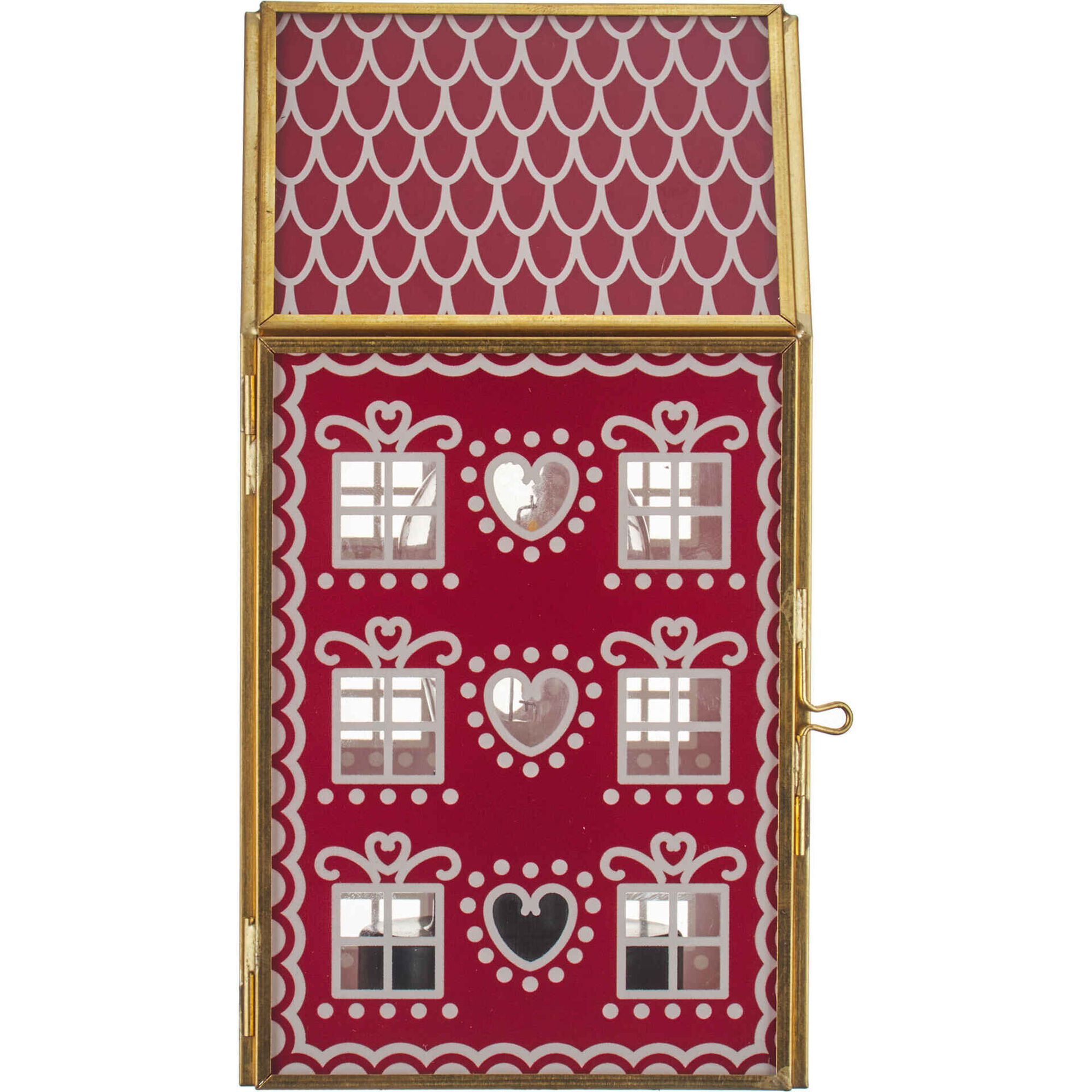 Casa Vidro 19cm com Luz