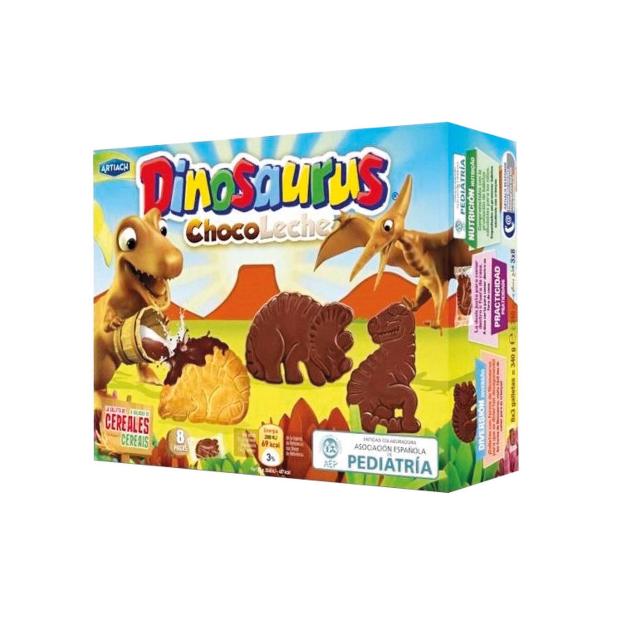 Bolachas Dinossauros de Chocolate de Leite Bolachas Dinossauros de Chocolate de Leite