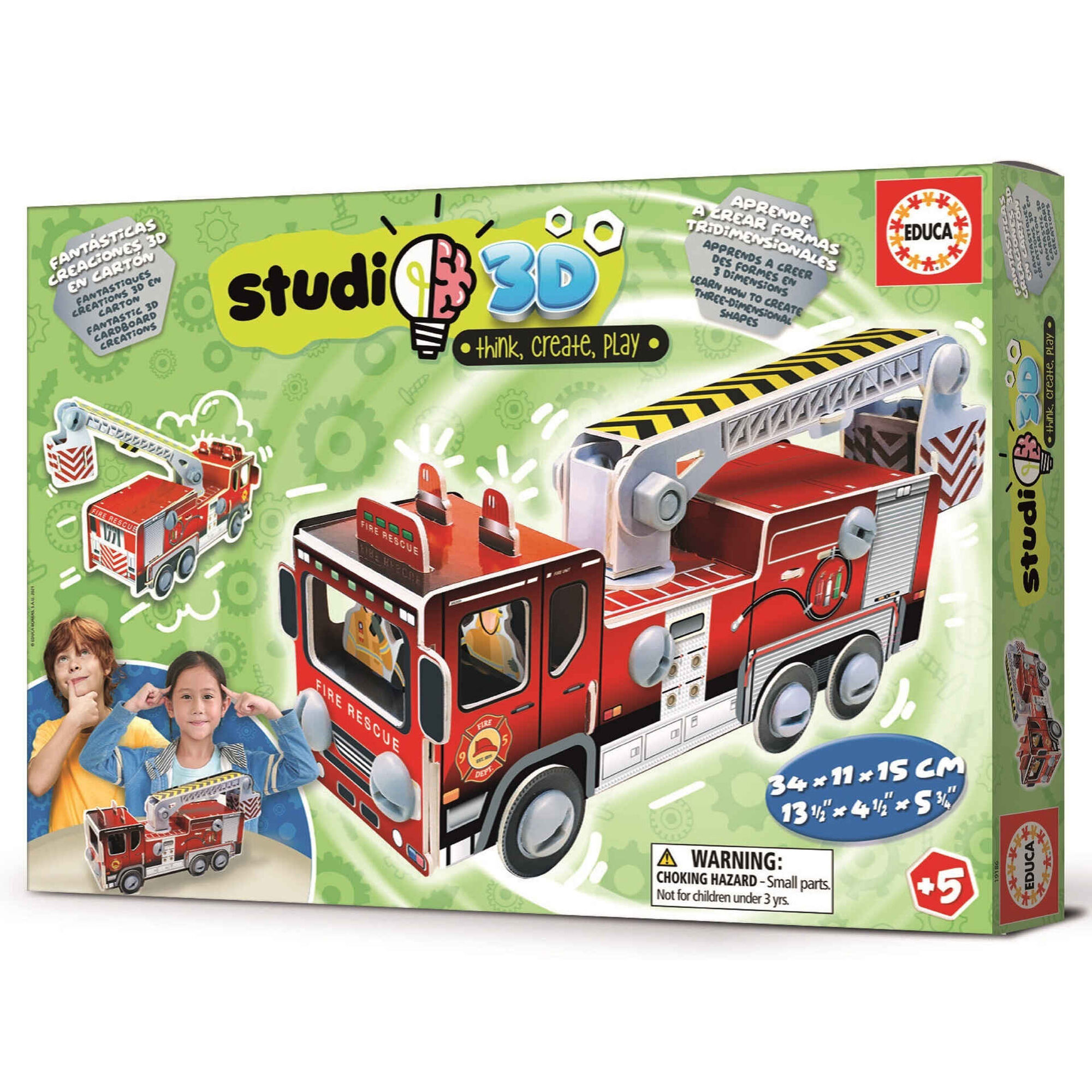 Puzzle Studio 3D Camião de Bombeiros