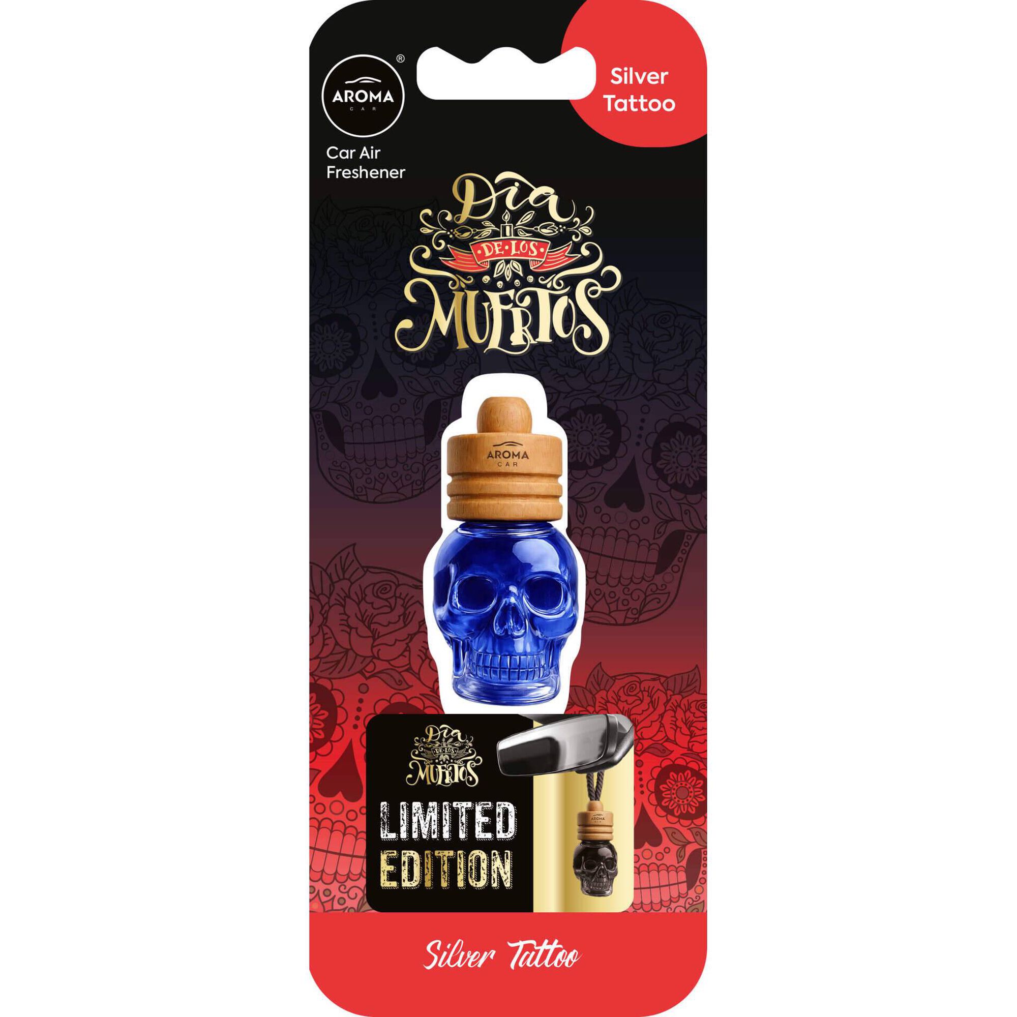Ambientador Frasco Wood Silver Tatto Aroma Car