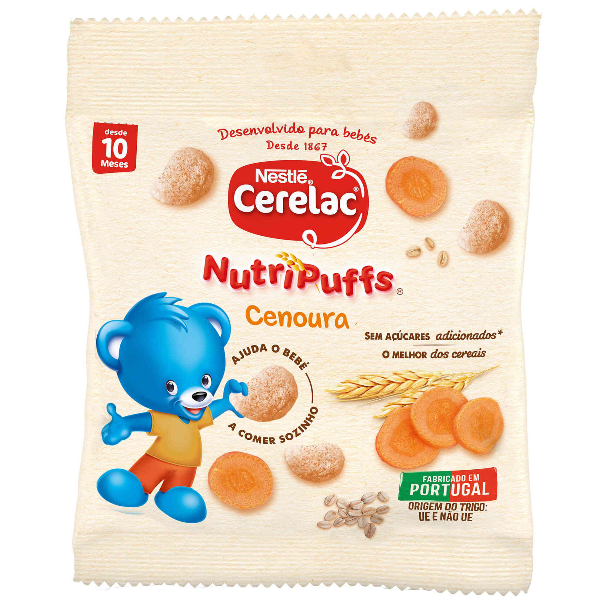 Snack para Bebé Cenoura NutriPuffs +10M
