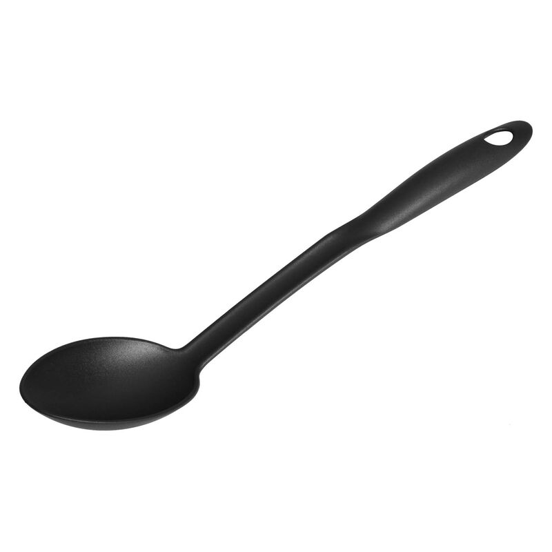 Colher Sopa Plástico Preta Basic Kasa