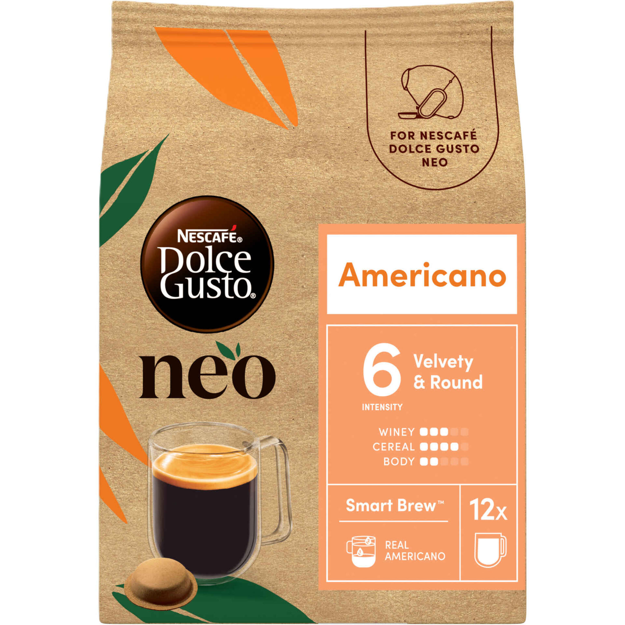 C&aacute;psulas de Caf&eacute; Americano Int 6 Nescaf&eacute; Dolce Gusto Neo