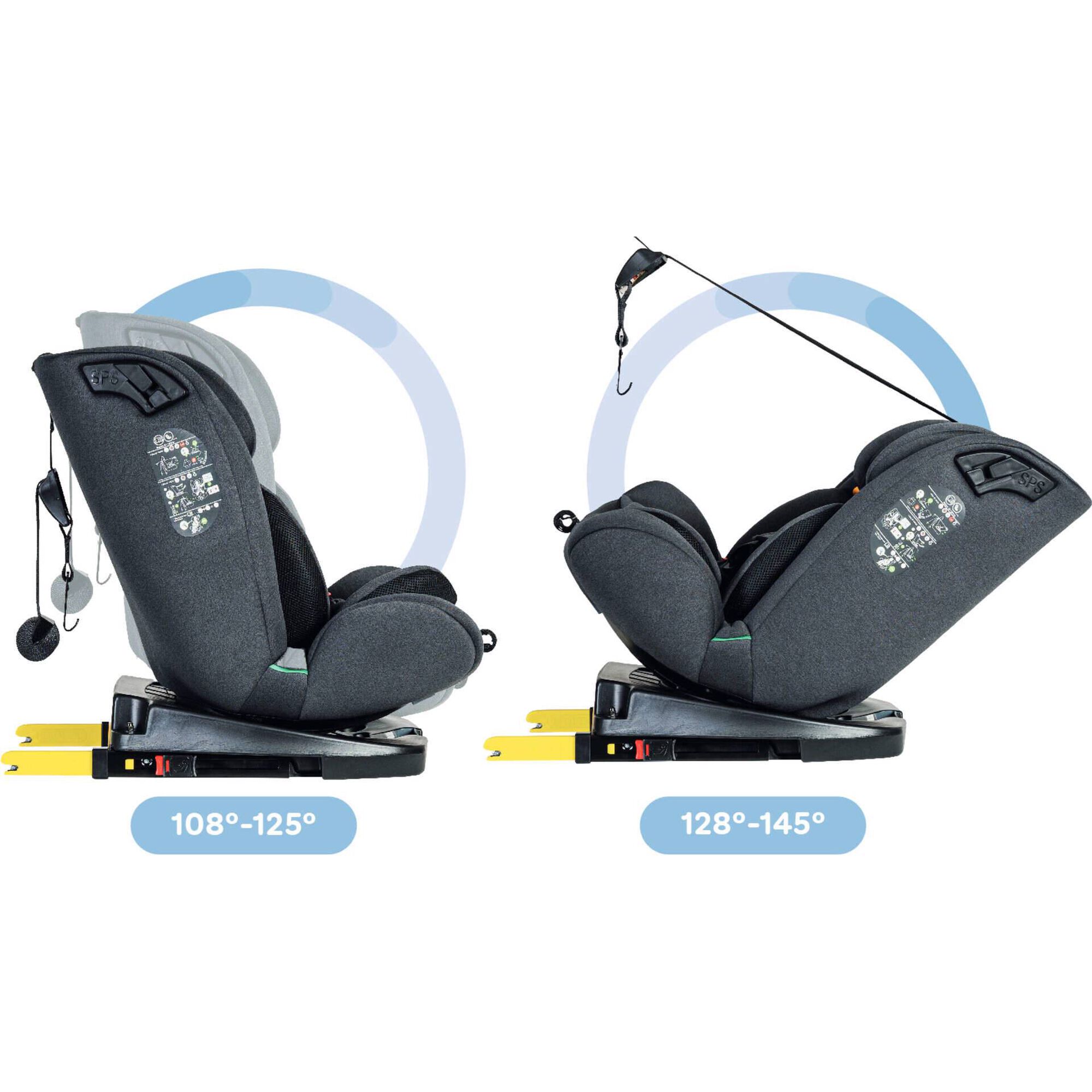 Cadeira Auto I-Size 40-150cm Isofix Rotativa Corfú