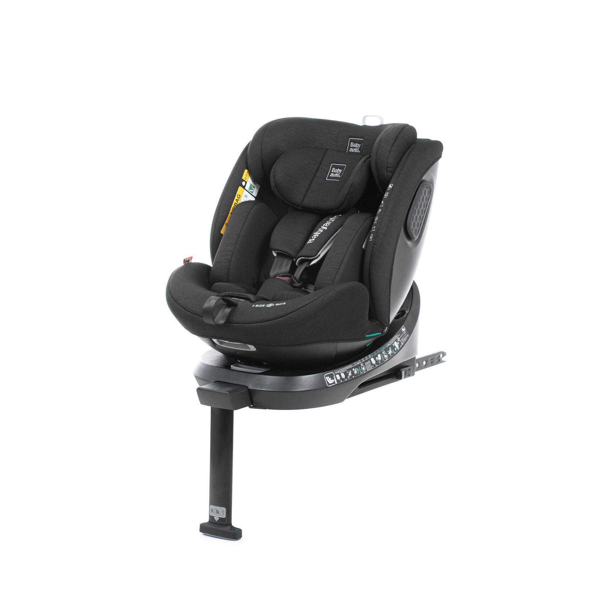 Cadeira Auto I-Size 40-150cm Isofix Rotativa Preta Core Babyauto
