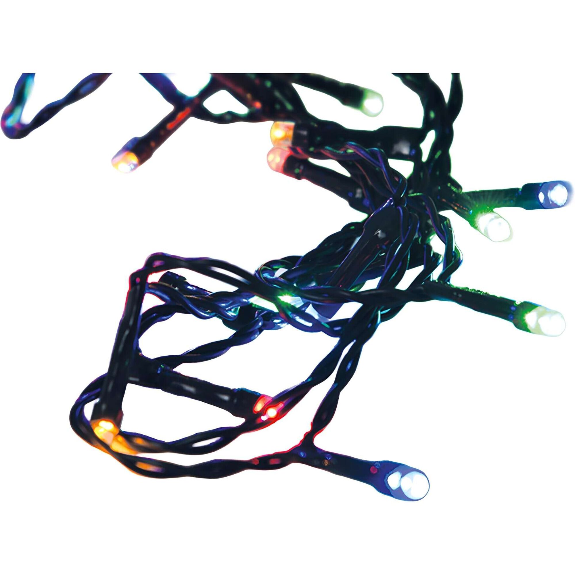 Conjunto 180 Luzes Led Coloridas 8 Fun&ccedil;&otilde;es