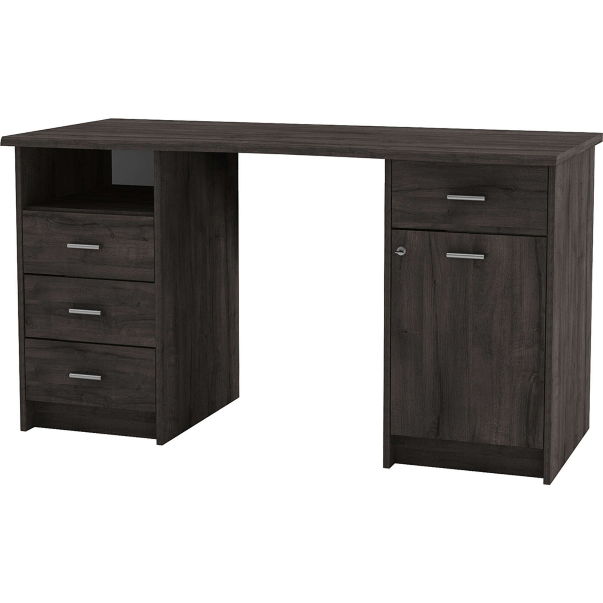 Secret&aacute;ria 135x58x74cm Preta M&oacute;naco