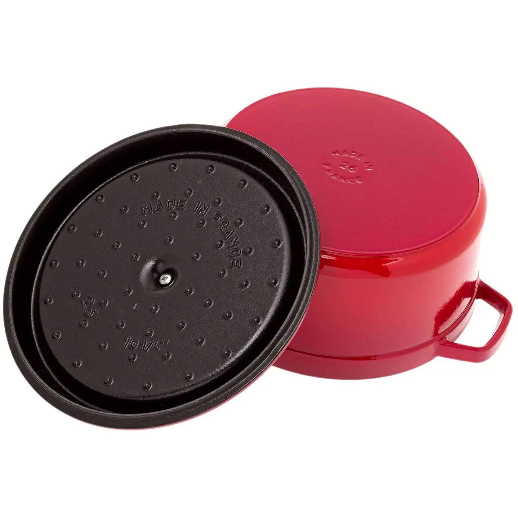 Ca&ccedil;arola Redondo Ferro Fundido 24cm Vermelho Staub