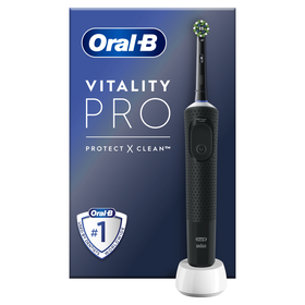 Escova de Dentes Elétrica Vitality Pro Preta Escova de Dentes Elétrica Vitality Pro Preta