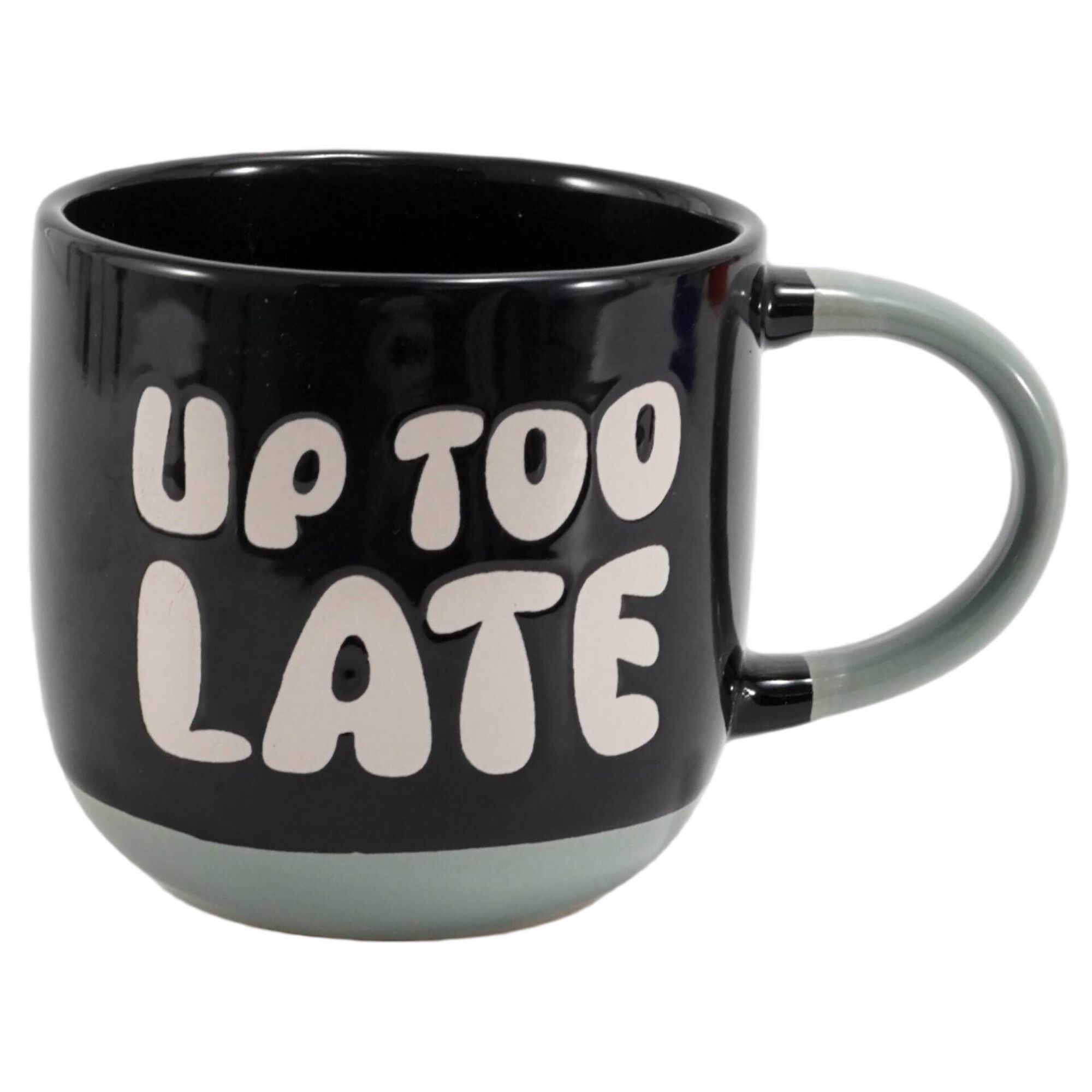 Caneca 330ml Preta Up Too Late Kasa