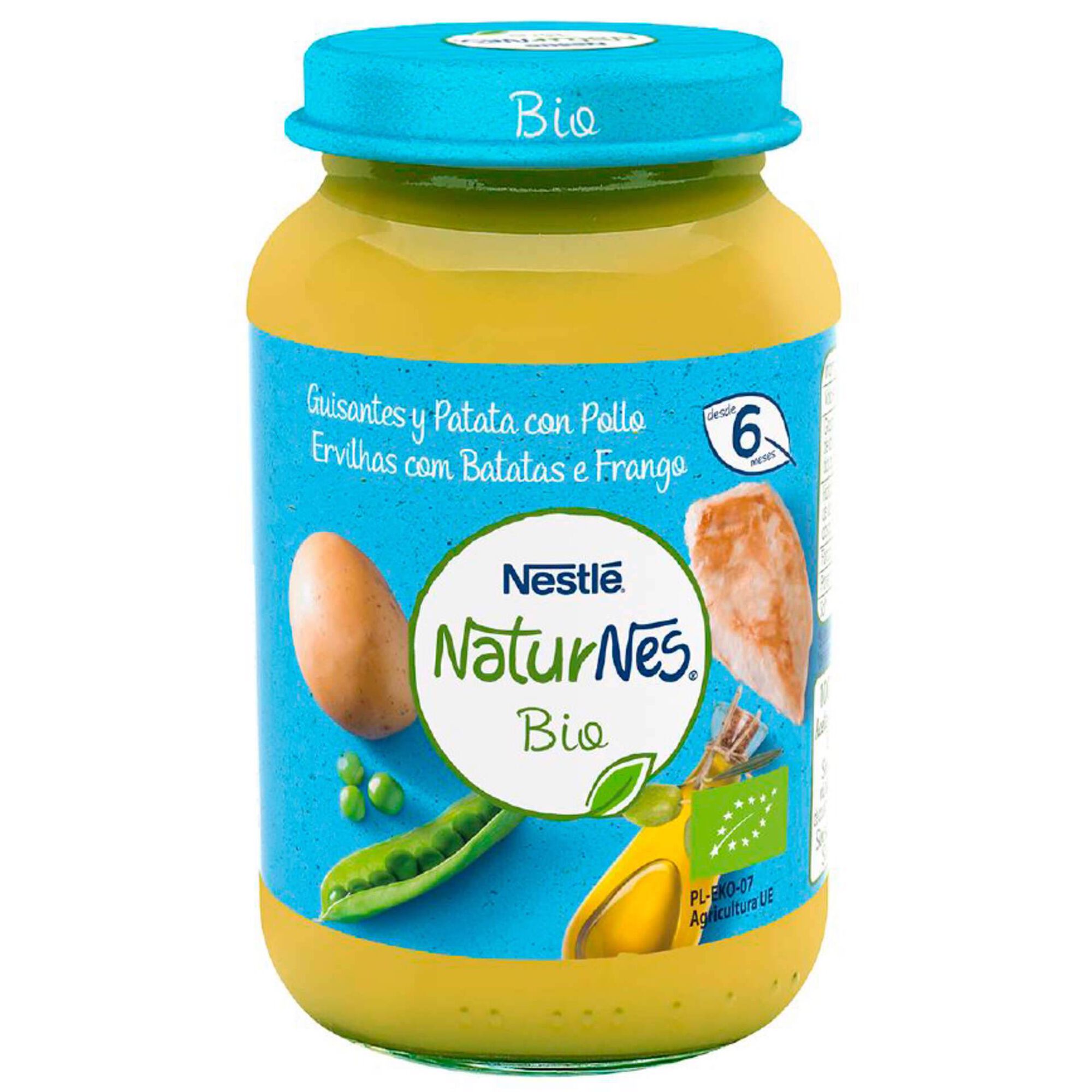 Refeição para Bebé Frango, Batata e Ervilha Naturnes Bio +6 Meses Refeição para Bebé Frango, Batata e Ervilha Naturnes Bio +6 Meses