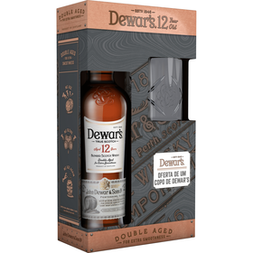 Whisky Scotch Dewar's 12 Anos com Copo