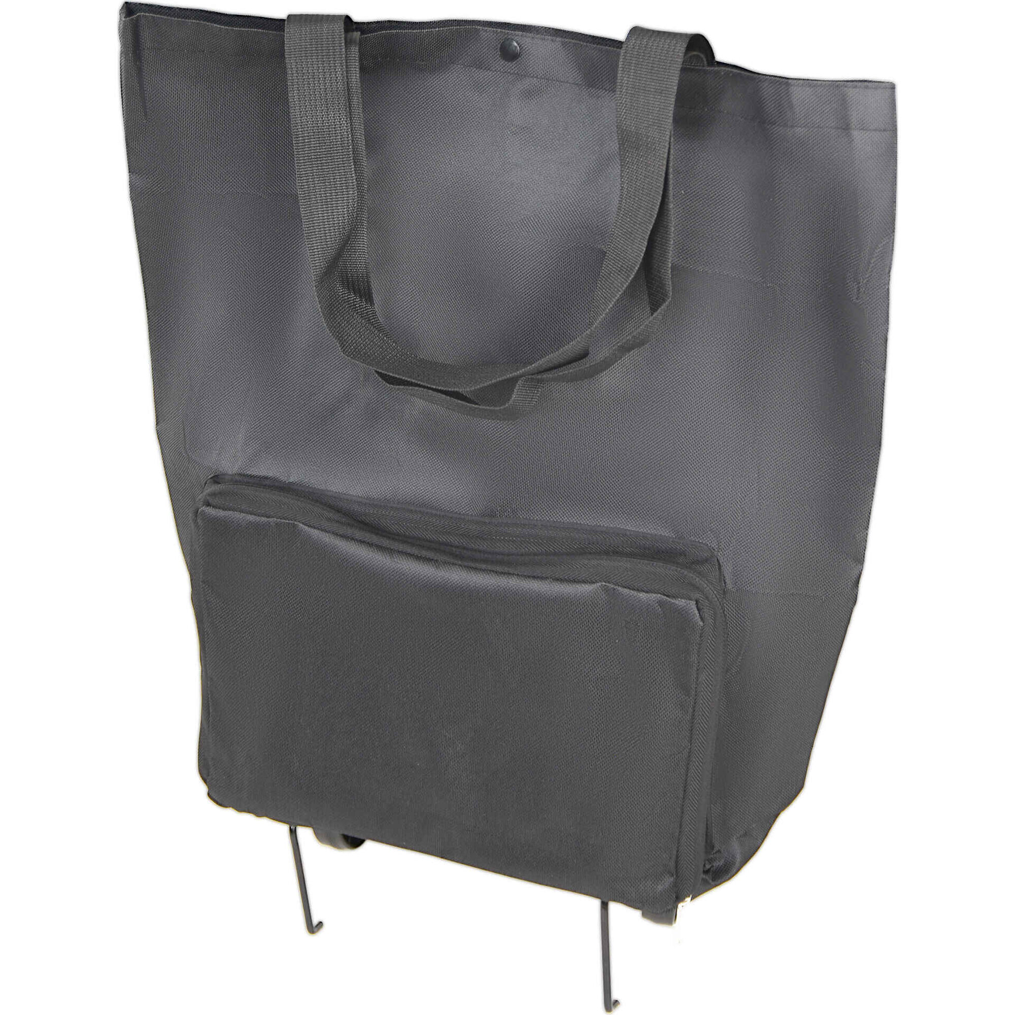 Saco de Compras Dobr&aacute;vel Preto Bazar&atilde;o, , hi-res