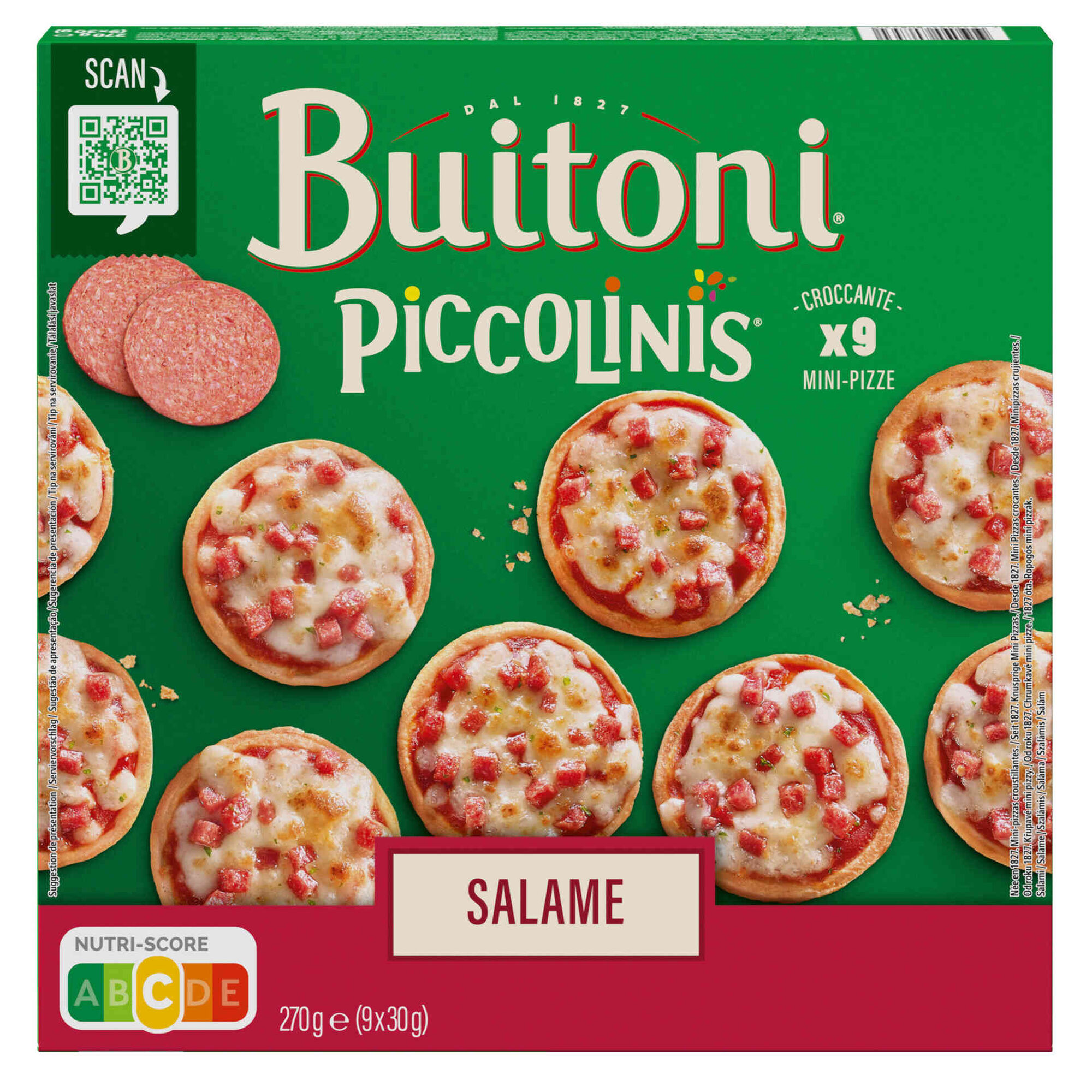 Mini Pizzas Piccolinis de Salame Mini Pizzas Piccolinis de Salame