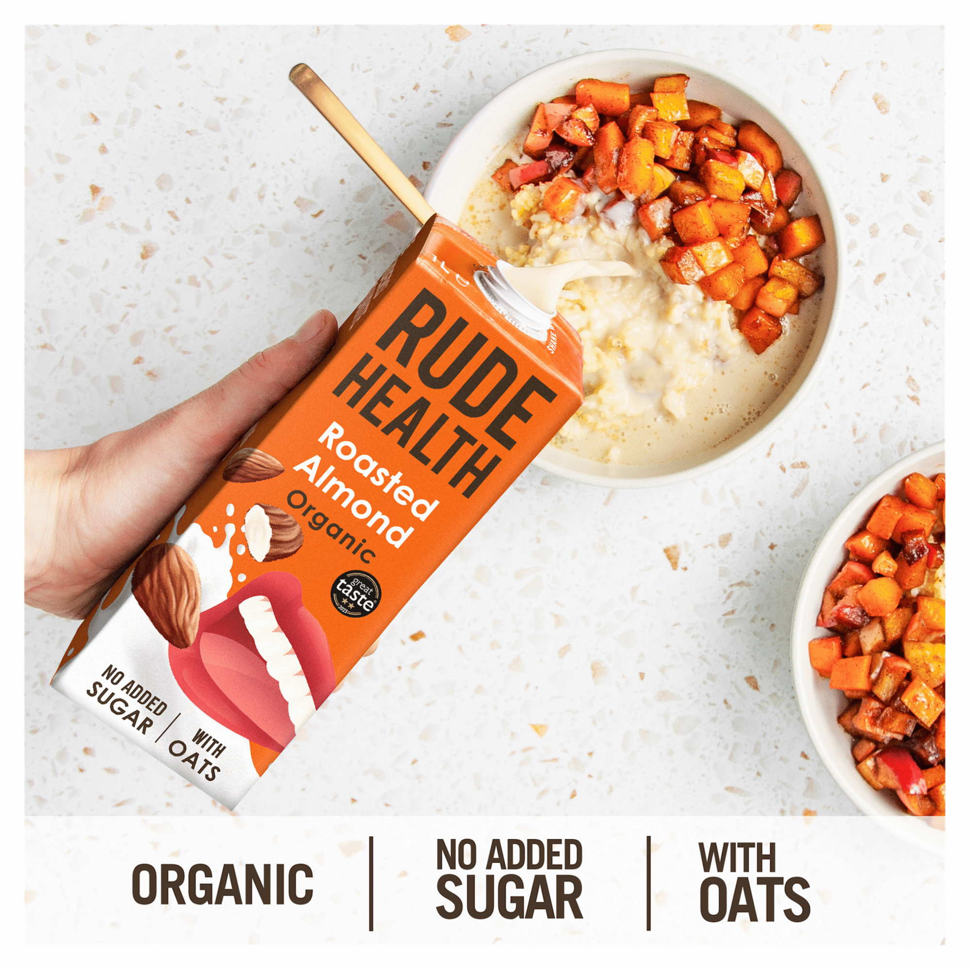 Bebida Vegetal de Amêndoa e Aveia Torrada