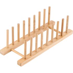 Suporte Pratos Bambu