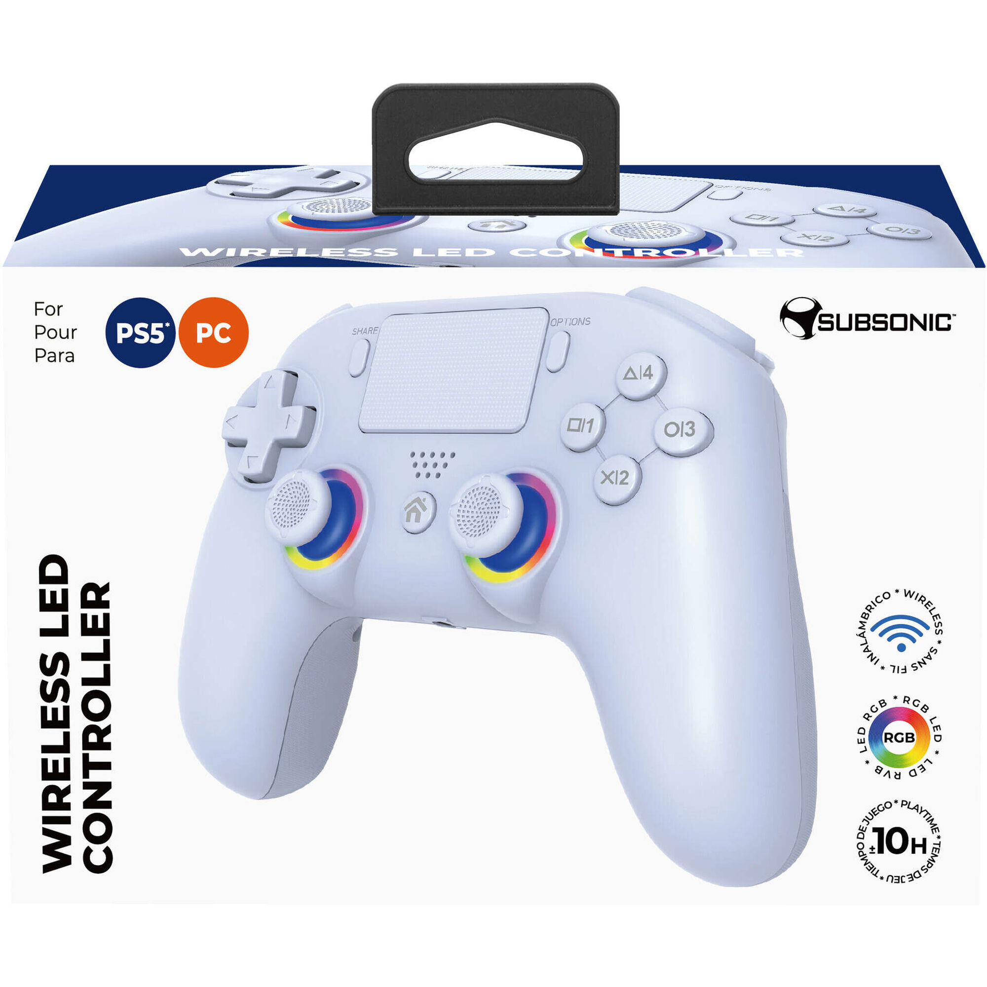 Subsonic - Comando PS5 Wireless Branco