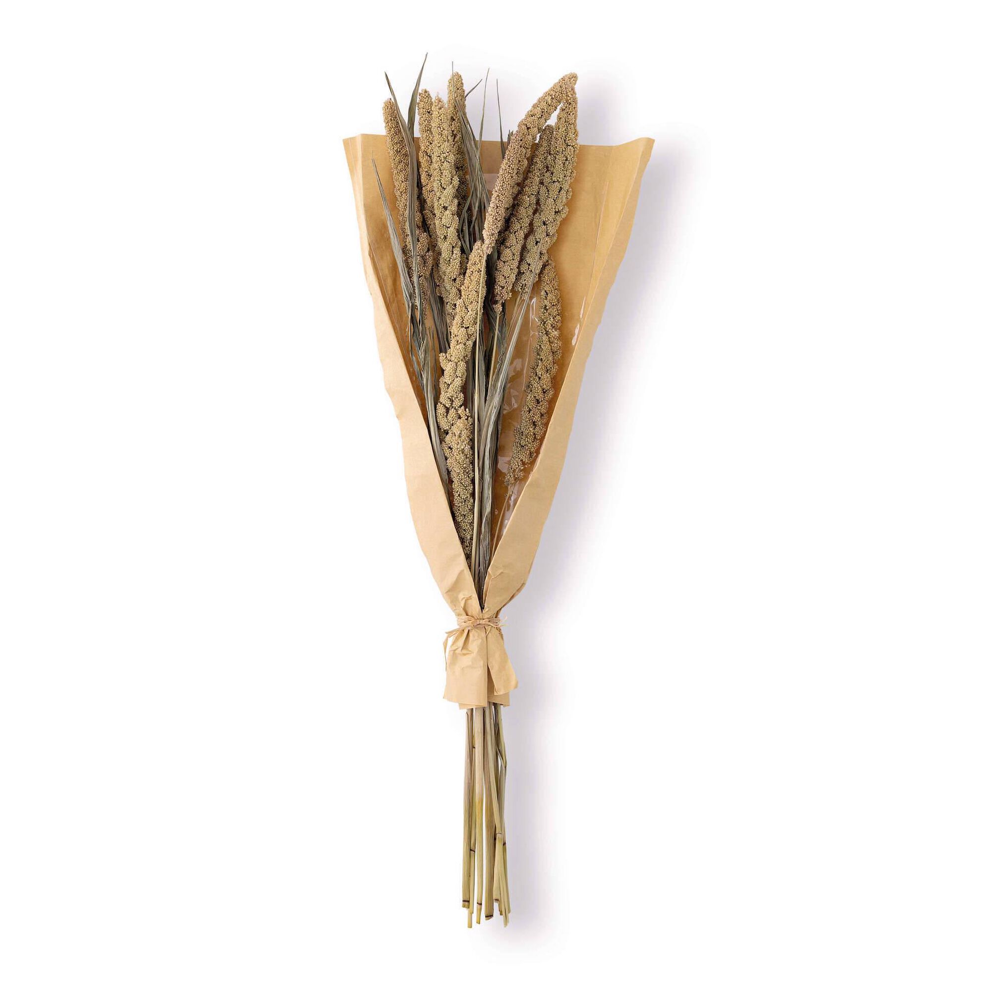 Haste em Papel Embrulho Espigas Amarelas 68cm Haste em Papel Embrulho Espigas Amarelas 68cm