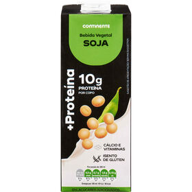 Bebida Vegetal de Soja +Prote&iacute;na sem Adi&ccedil;&atilde;o de A&ccedil;&uacute;car Continente