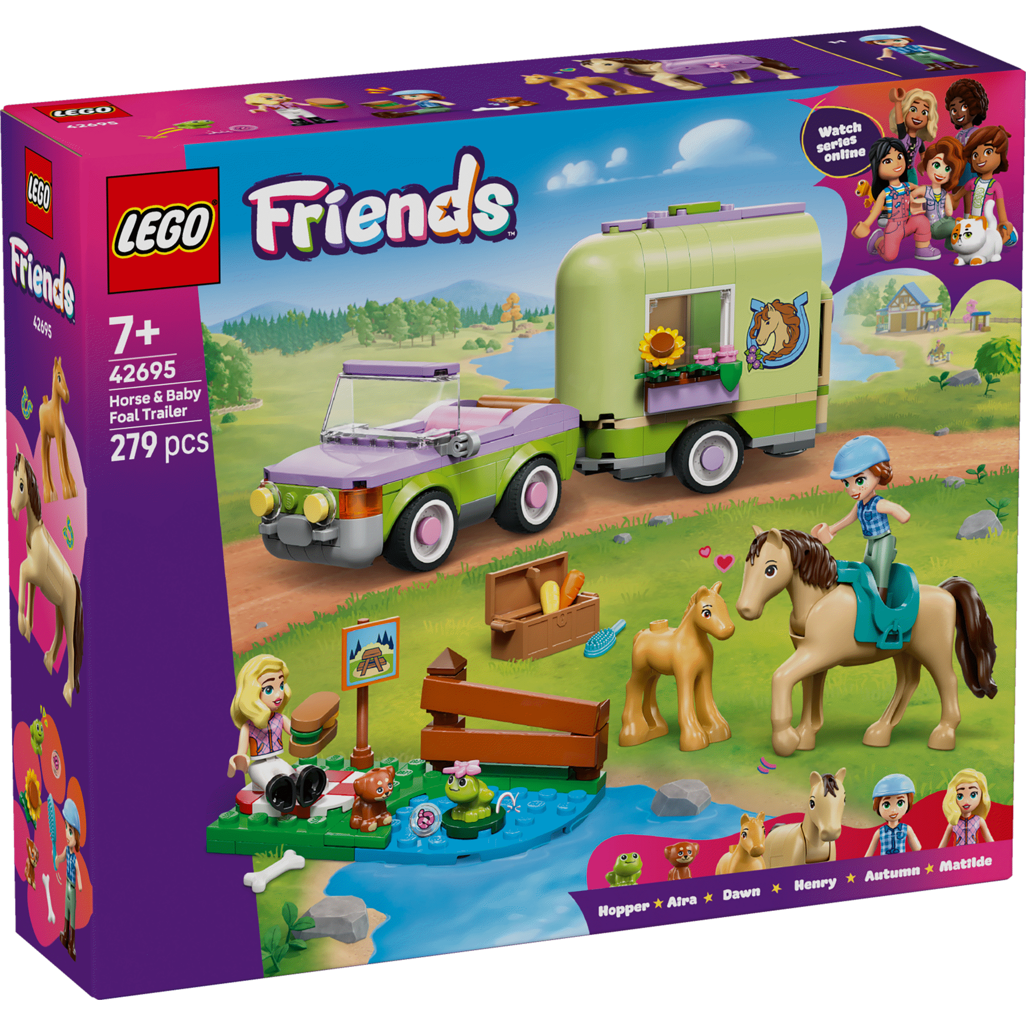 LEGO Friends - Reboque Para Cavalo e Potro - 42695