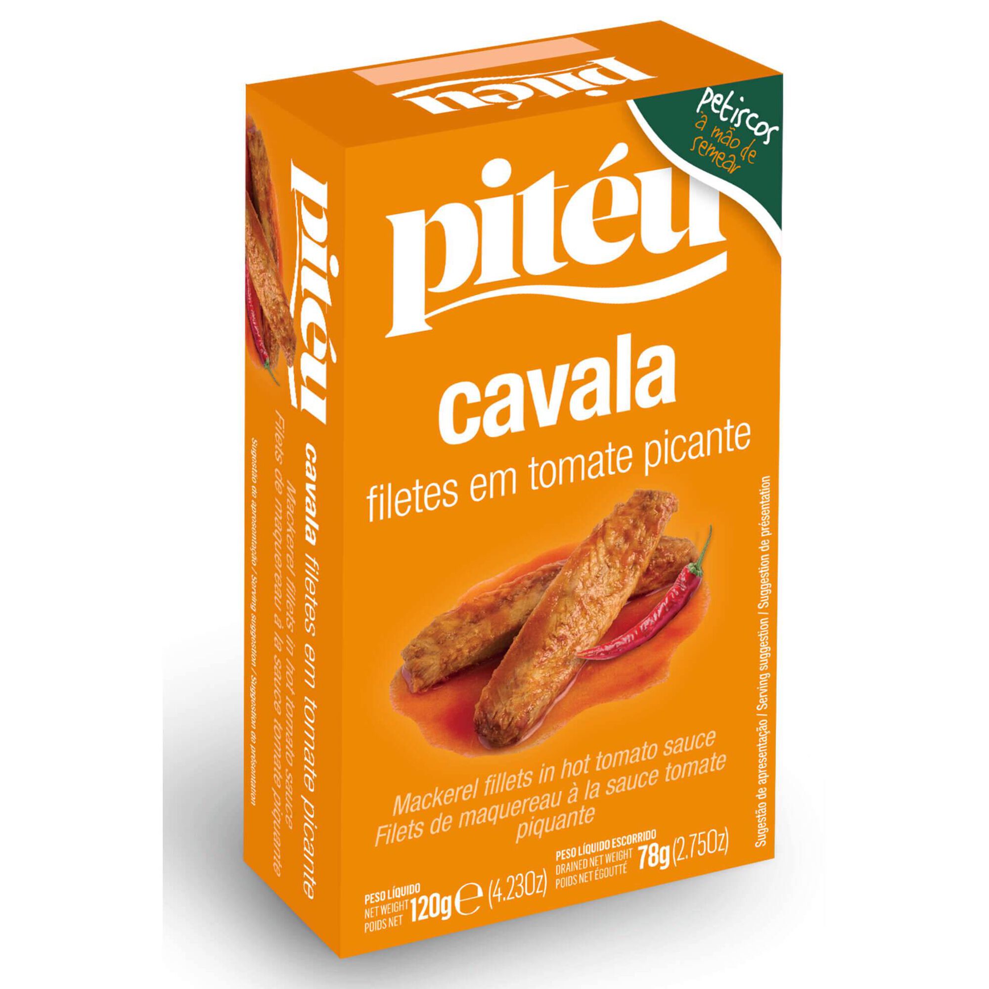 Filete de Cavala em Tomate Picante Pit&eacute;u