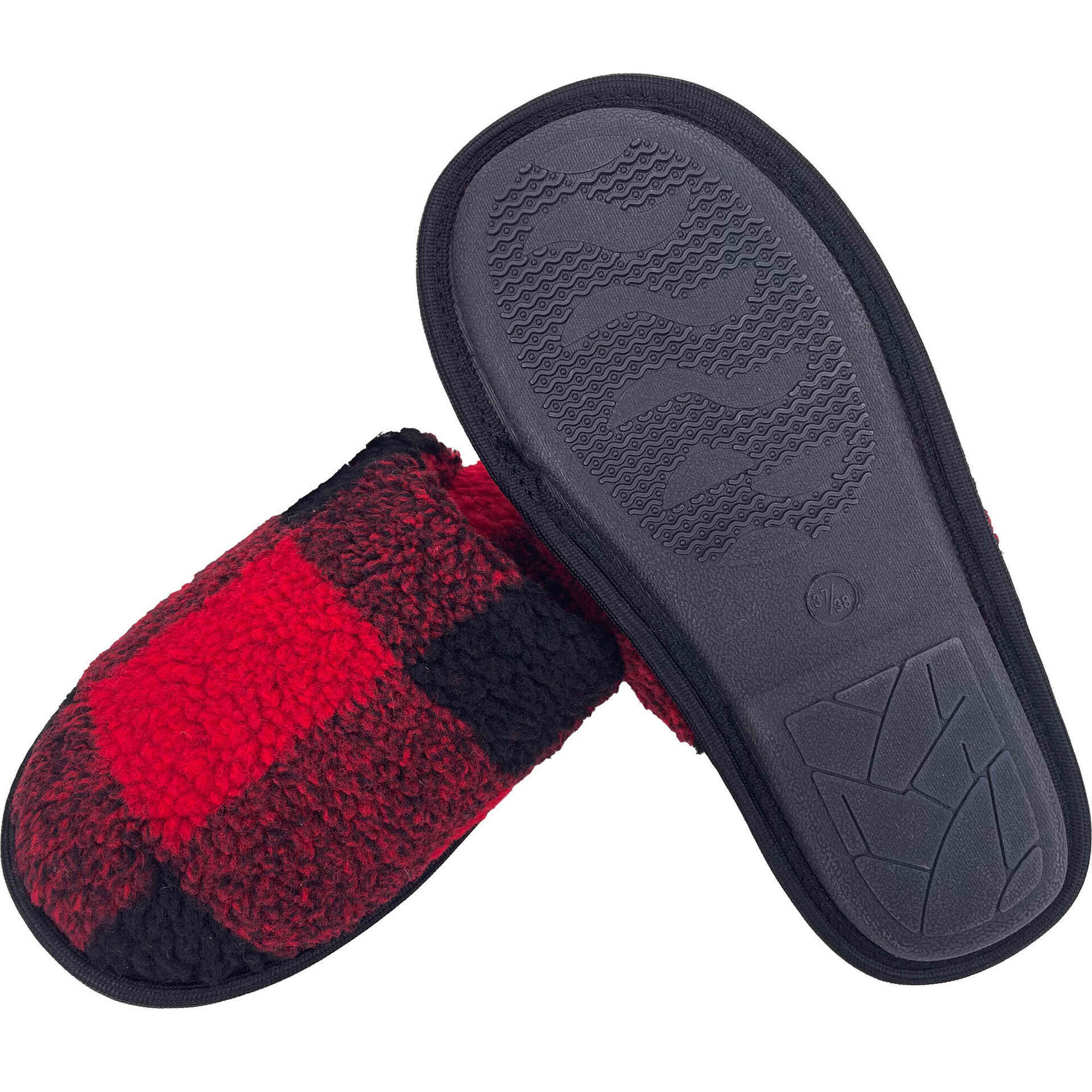 Chinelos com Pelo Xadrez Bazar&atilde;o