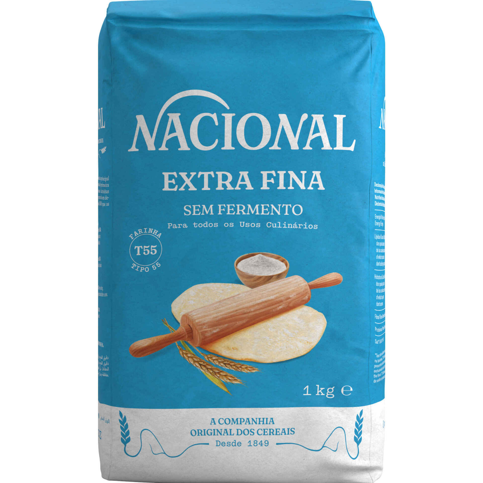 Farinha de Trigo Extra Fina T65 Sem Fermento Nacional