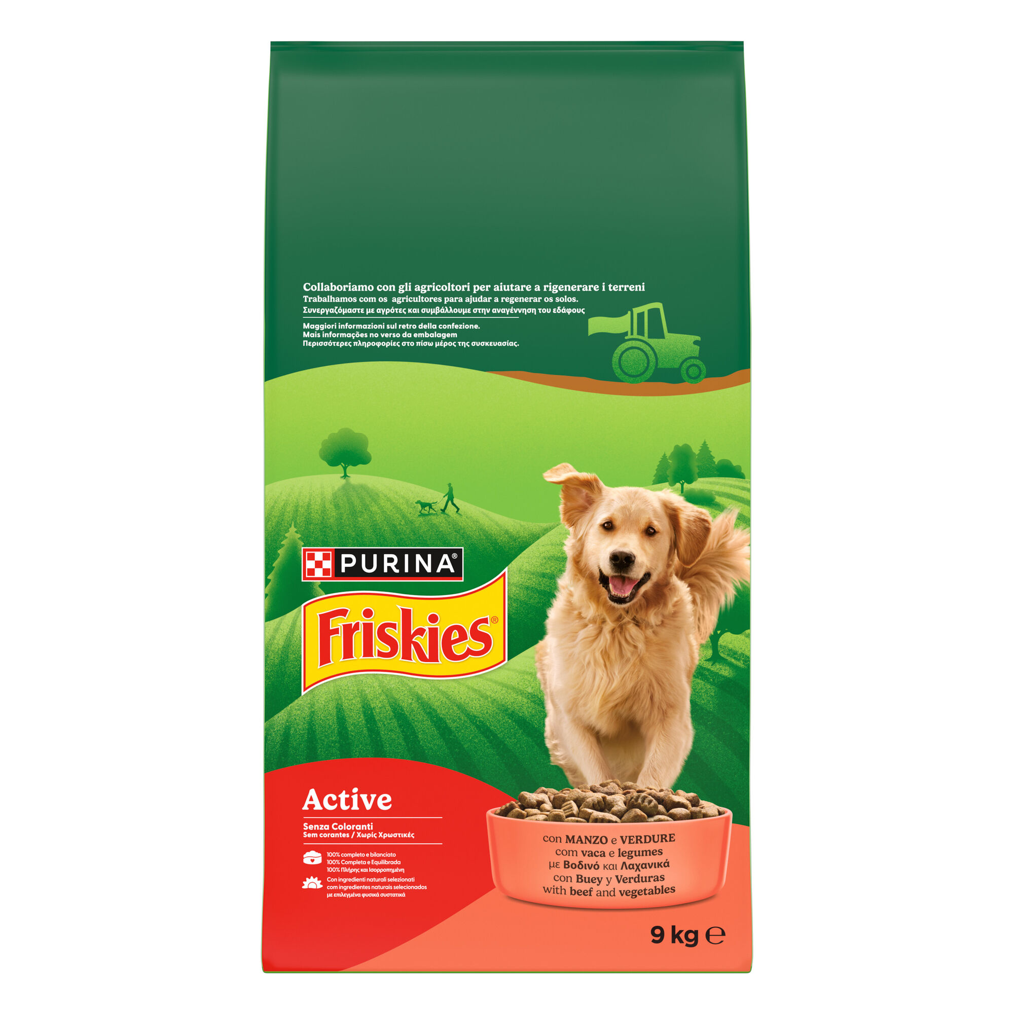 Ra&ccedil;&atilde;o para C&atilde;o Adulto Active Vaca Purina Friskies
