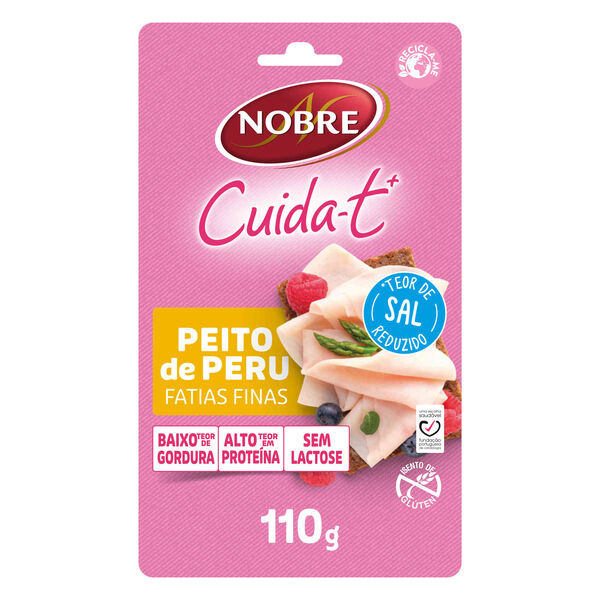 Fiambre de Peito de Peru Fatias Finas Cuida-t+ Nobre