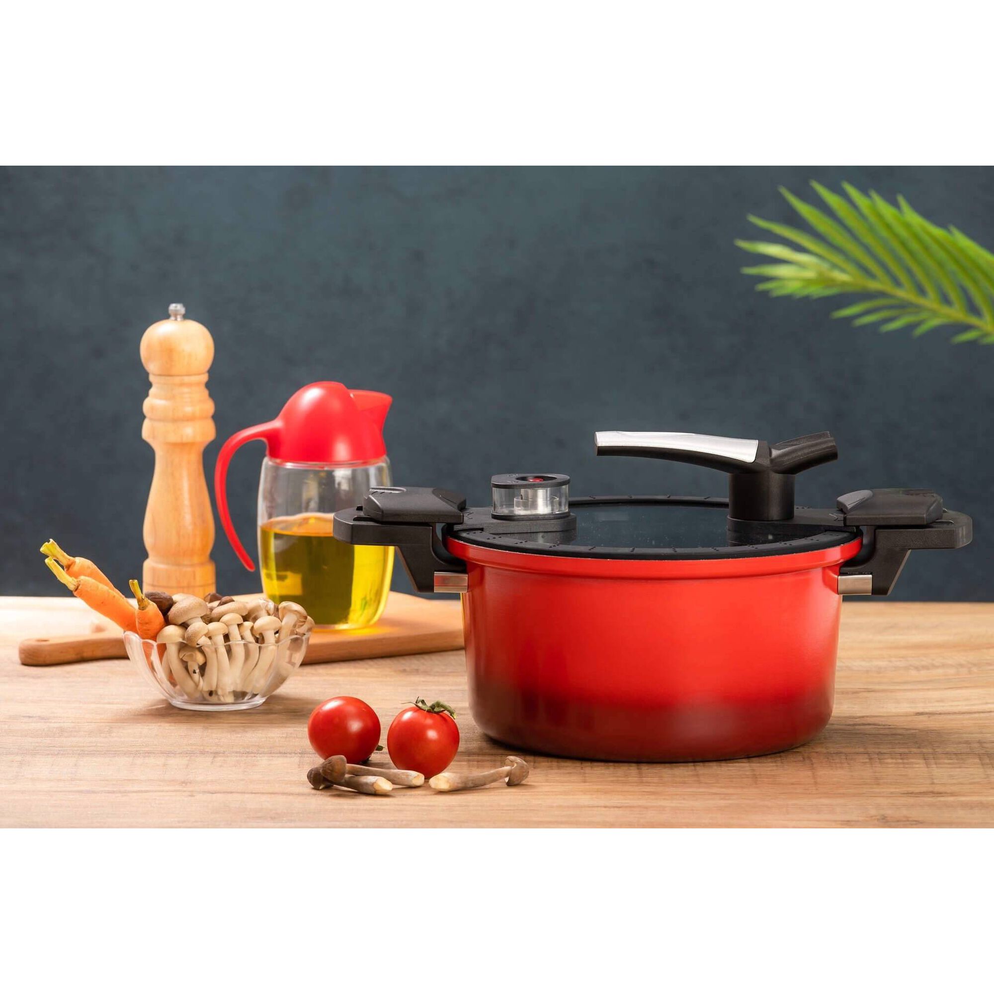 Panela Baixa Pressão 5L Vermelha