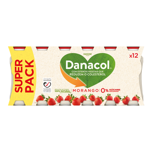 Iogurte Líquido Reduz Colesterol Morango Danacol Danone