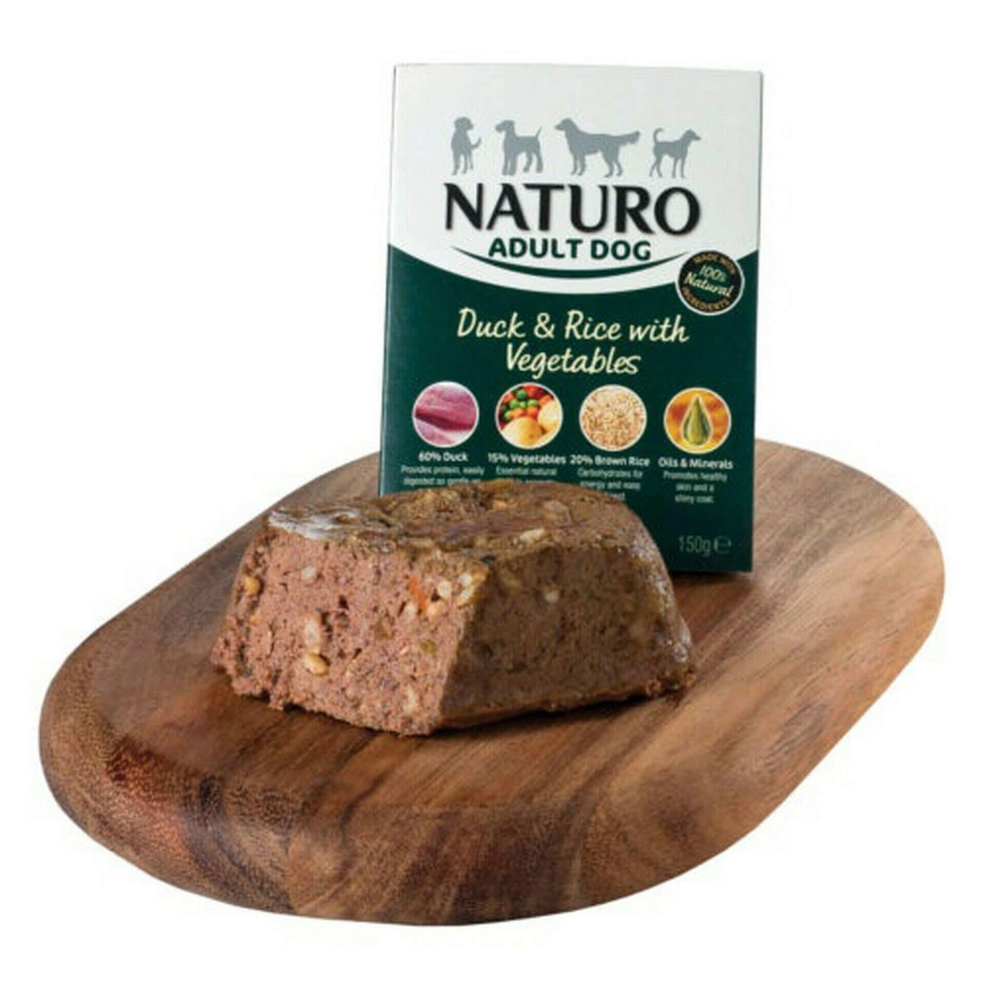 Comida H&uacute;mida para C&atilde;o Adulto Pato Naturo