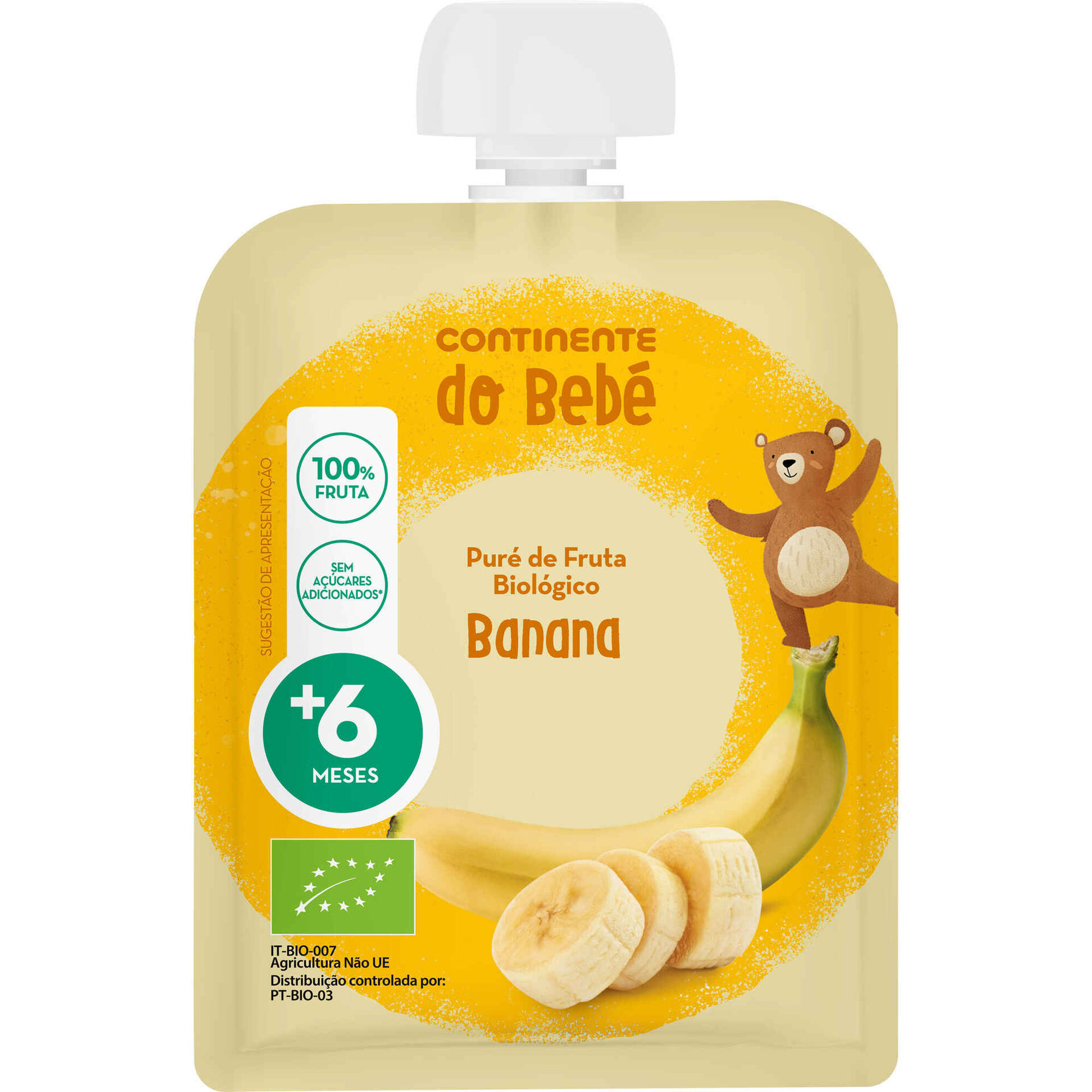 Saqueta de Fruta Banana +6M