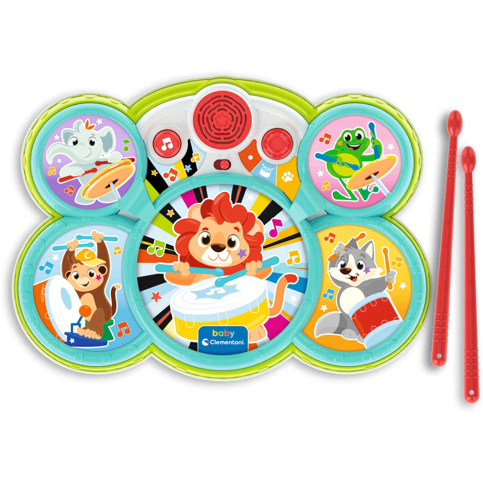 Baby Clementoni - Bateria Animais