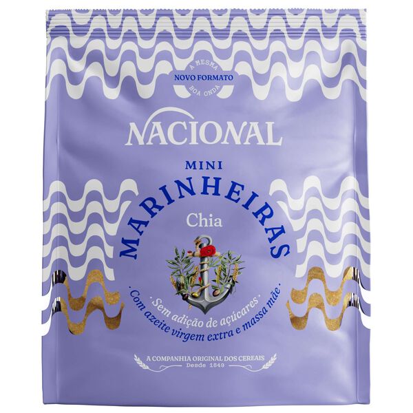 Bolachas Mini Marinheiras com Chia Nacional