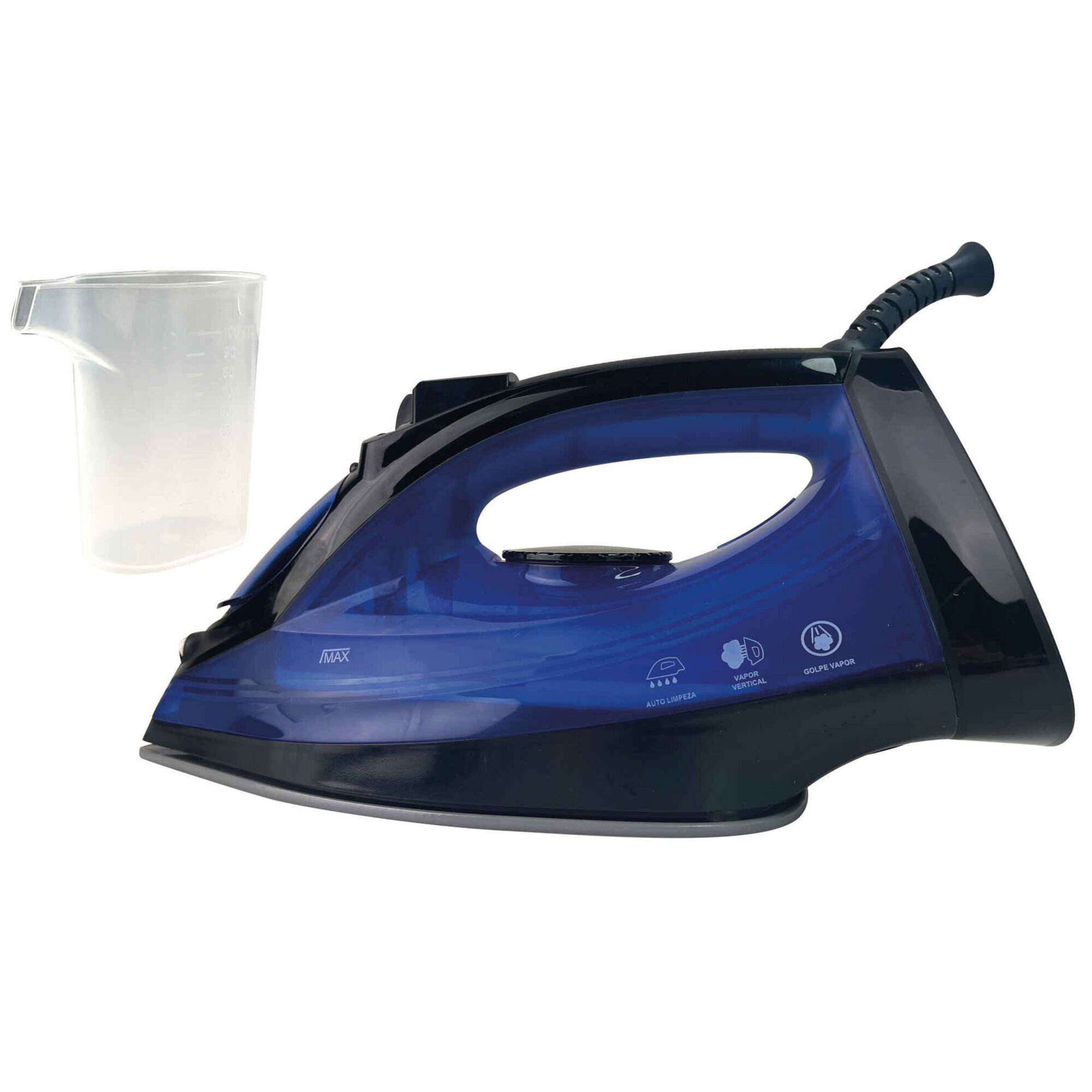 Ferro de Engomar Preto e Azul 2400W Bazar&atilde;o