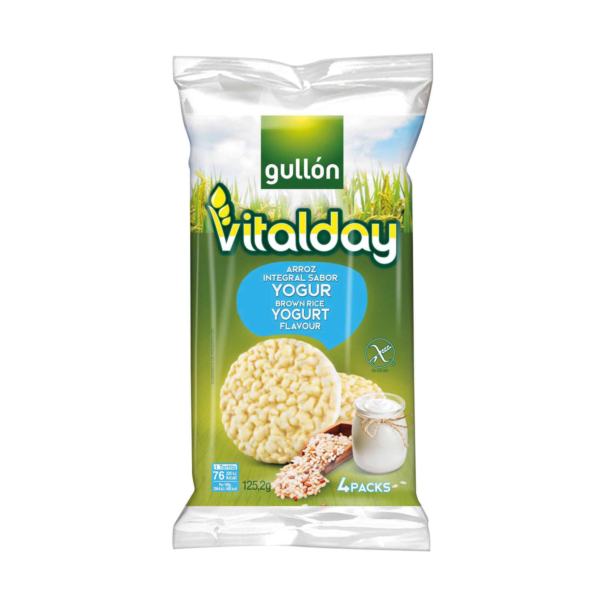 Tortitas Vitalday de Arroz com Iogurte sem Glúten