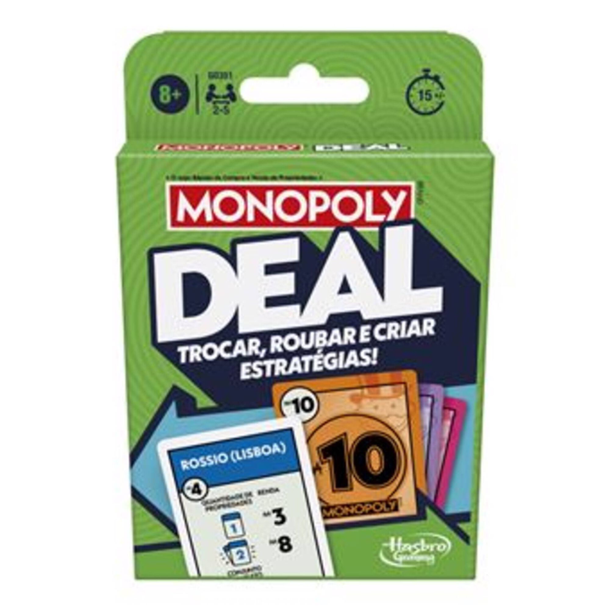 Jogo de Cartas Monopoly Deal Jogo de Cartas Monopoly Deal