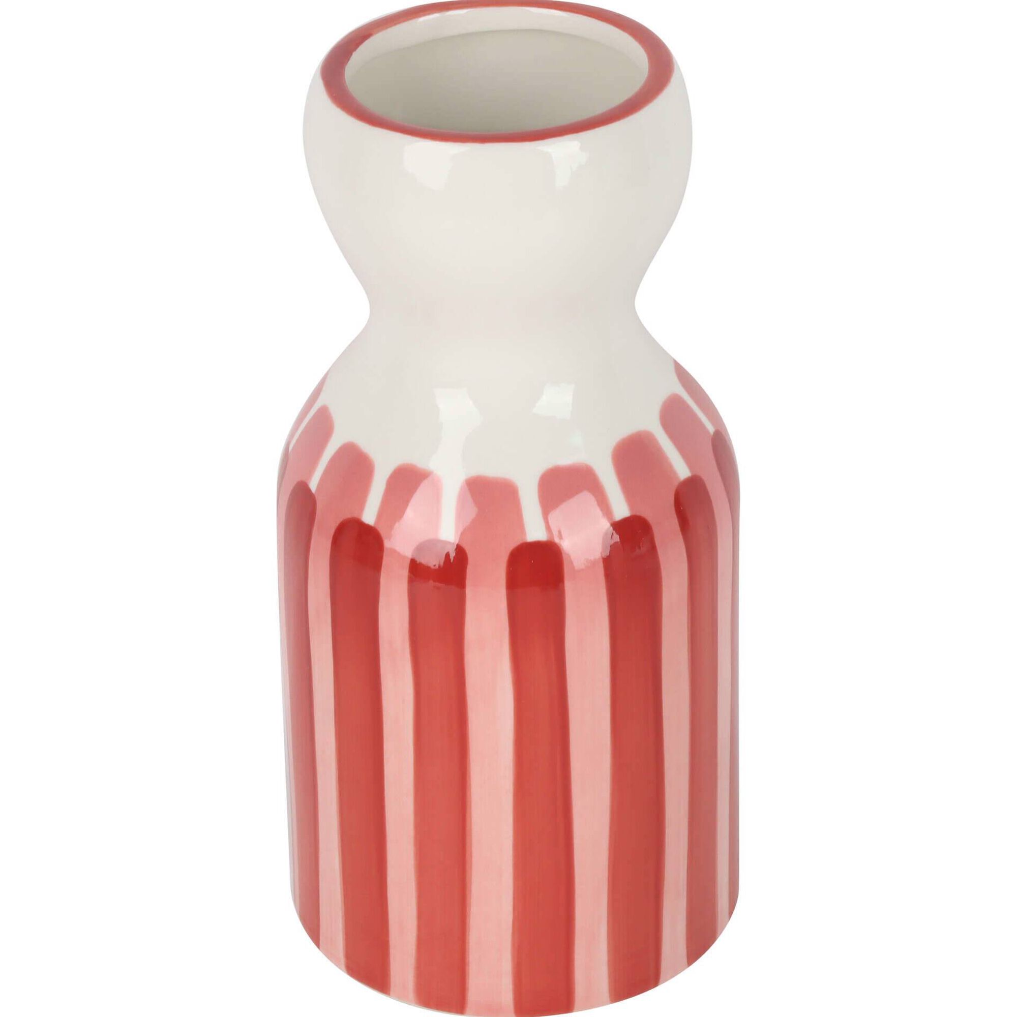 Jarra 25cm Riscas Rosa