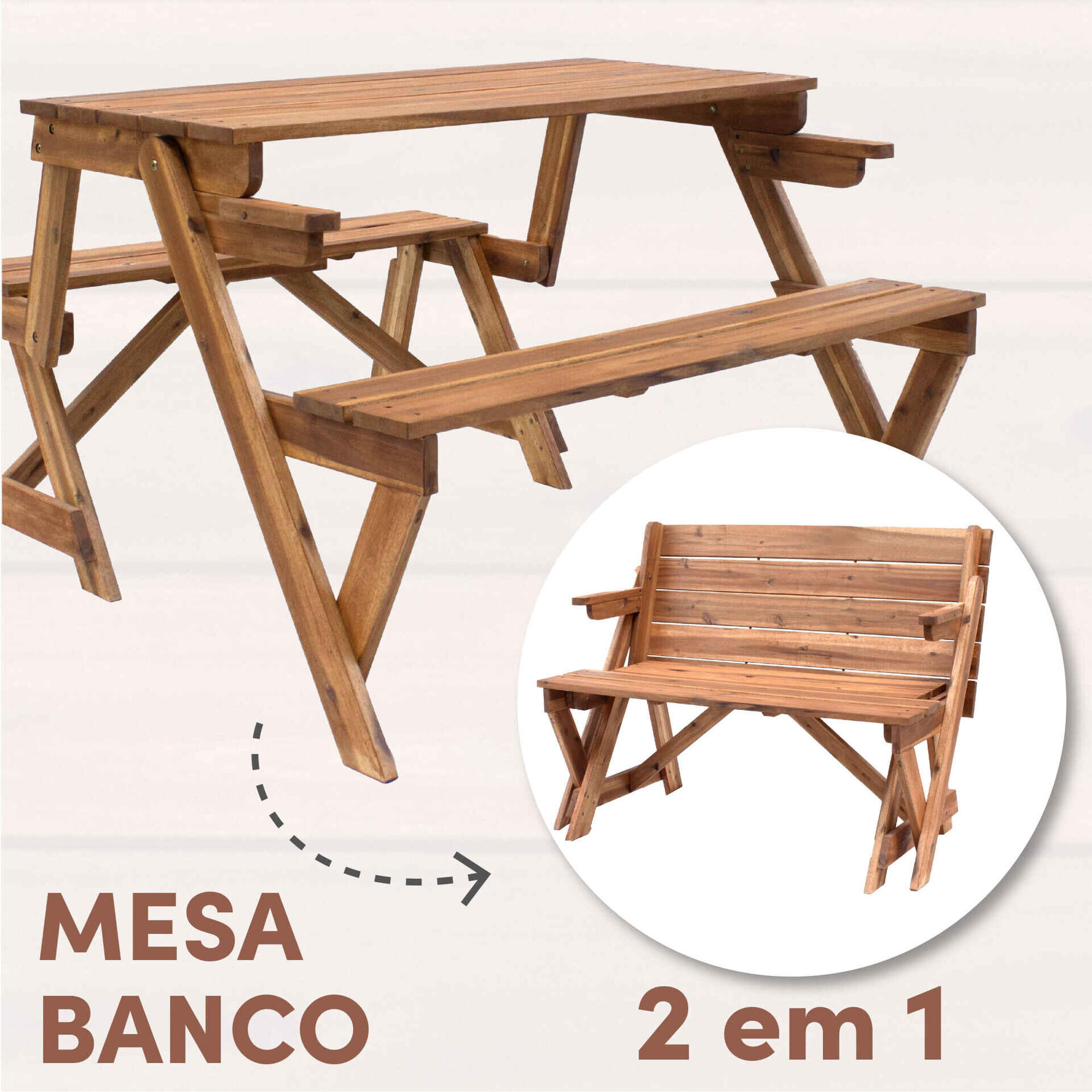 Mesa Piquenique Transformer