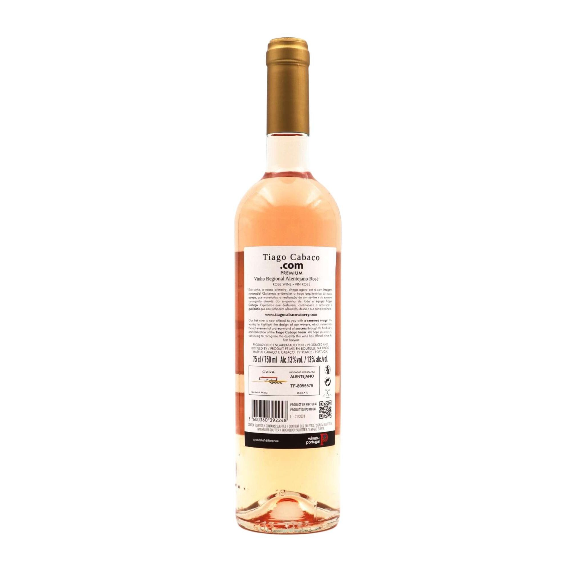 .Com Tiago Caba&ccedil;o Alentejo Vinho Ros&eacute;
