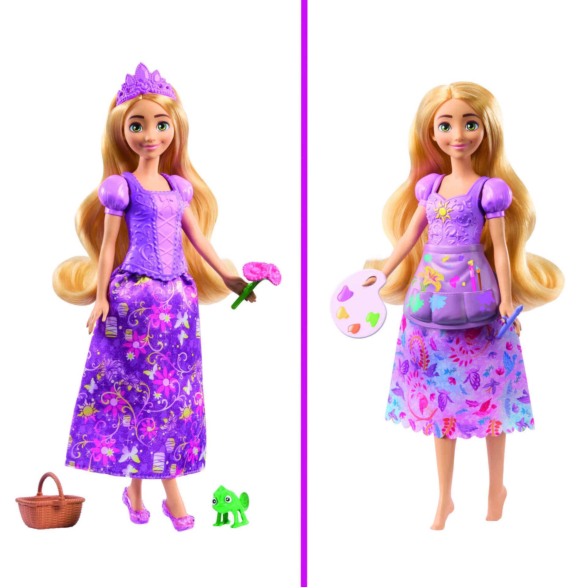 Boneca Princesa -  Rapunzel 2 em 1