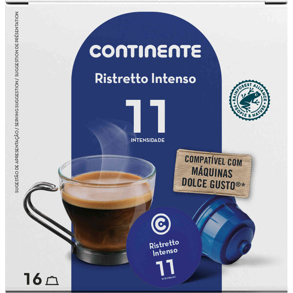 Cápsulas de Café Ristretto Intenso Int 11 Continente