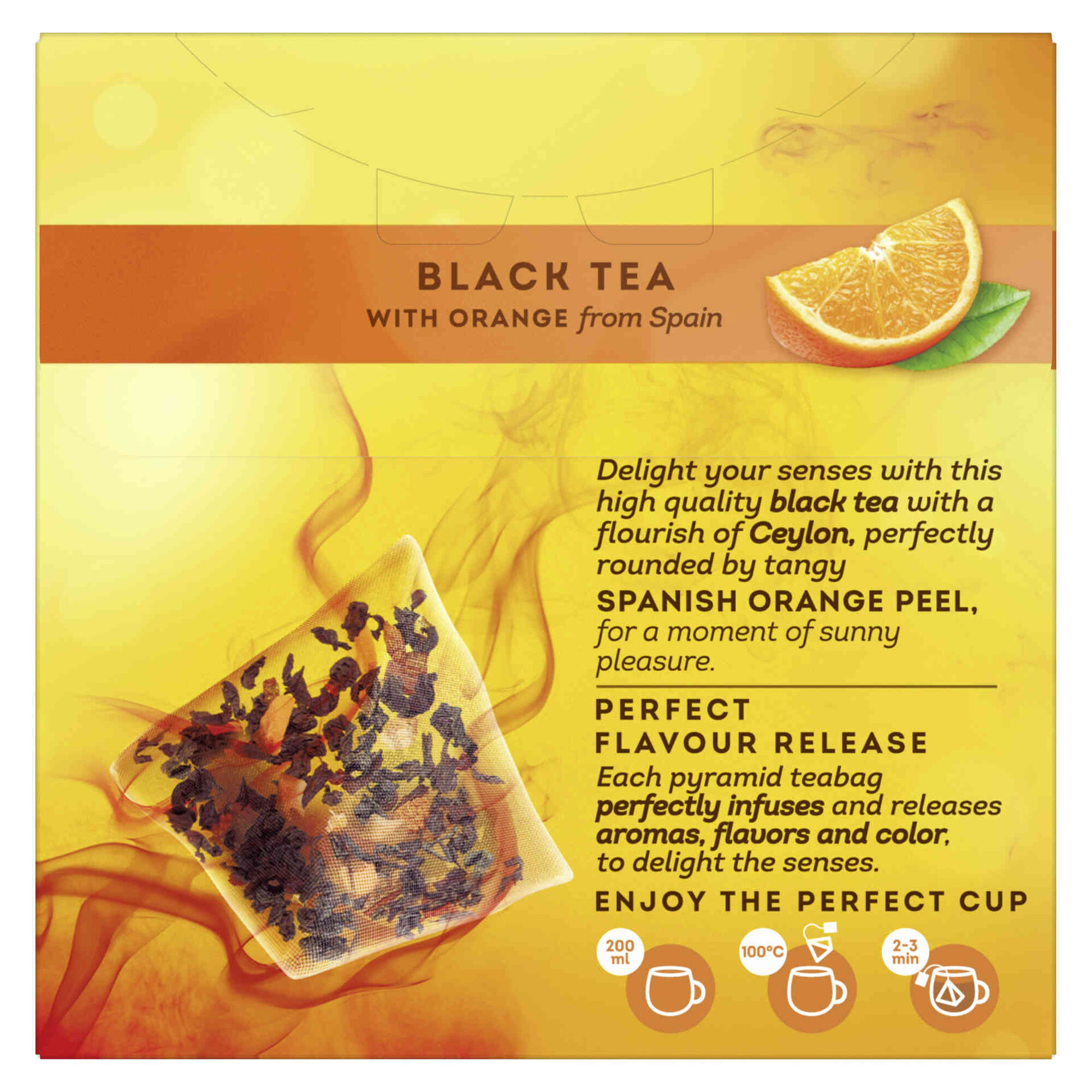 Chá Preto e Laranja Pyramid Saquetas Chá Preto e Laranja Pyramid Saquetas