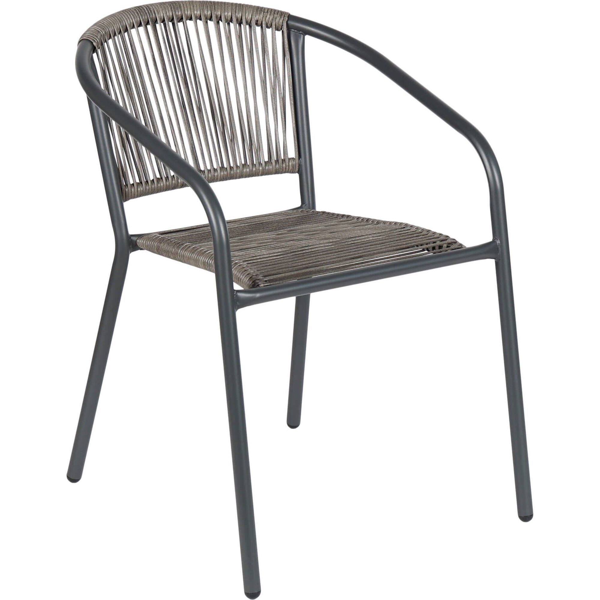 Conjunto de Refei&ccedil;&atilde;o Mesa e 2 Cadeiras Metal Porto Santo Kasa